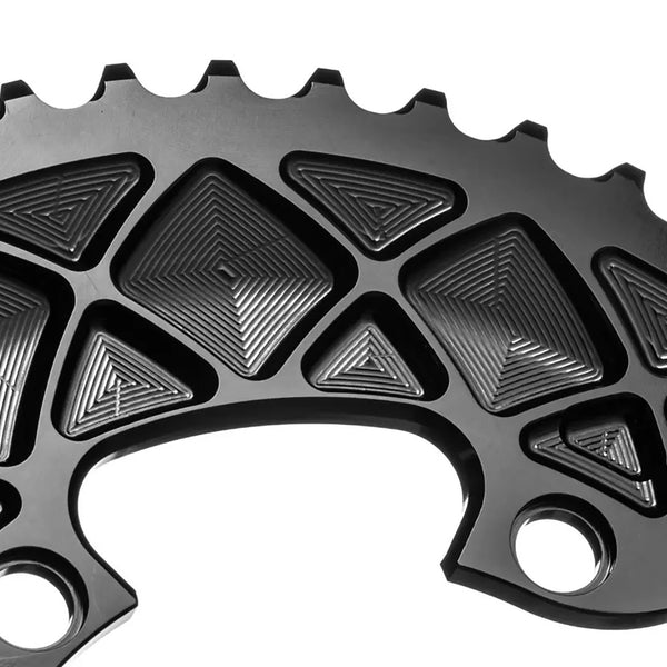 ABSOLUTEBLACK OVAL 110mm 53T 4B 2X 9100 BLACK