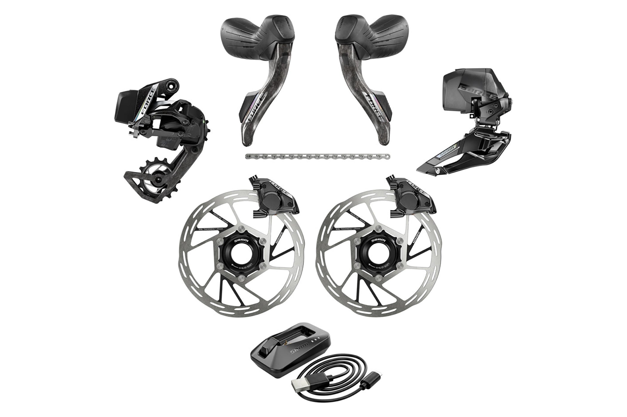 SRAM Force eTap AXS Road Groupset - 2x12-Speed, HRD Shift/Brake