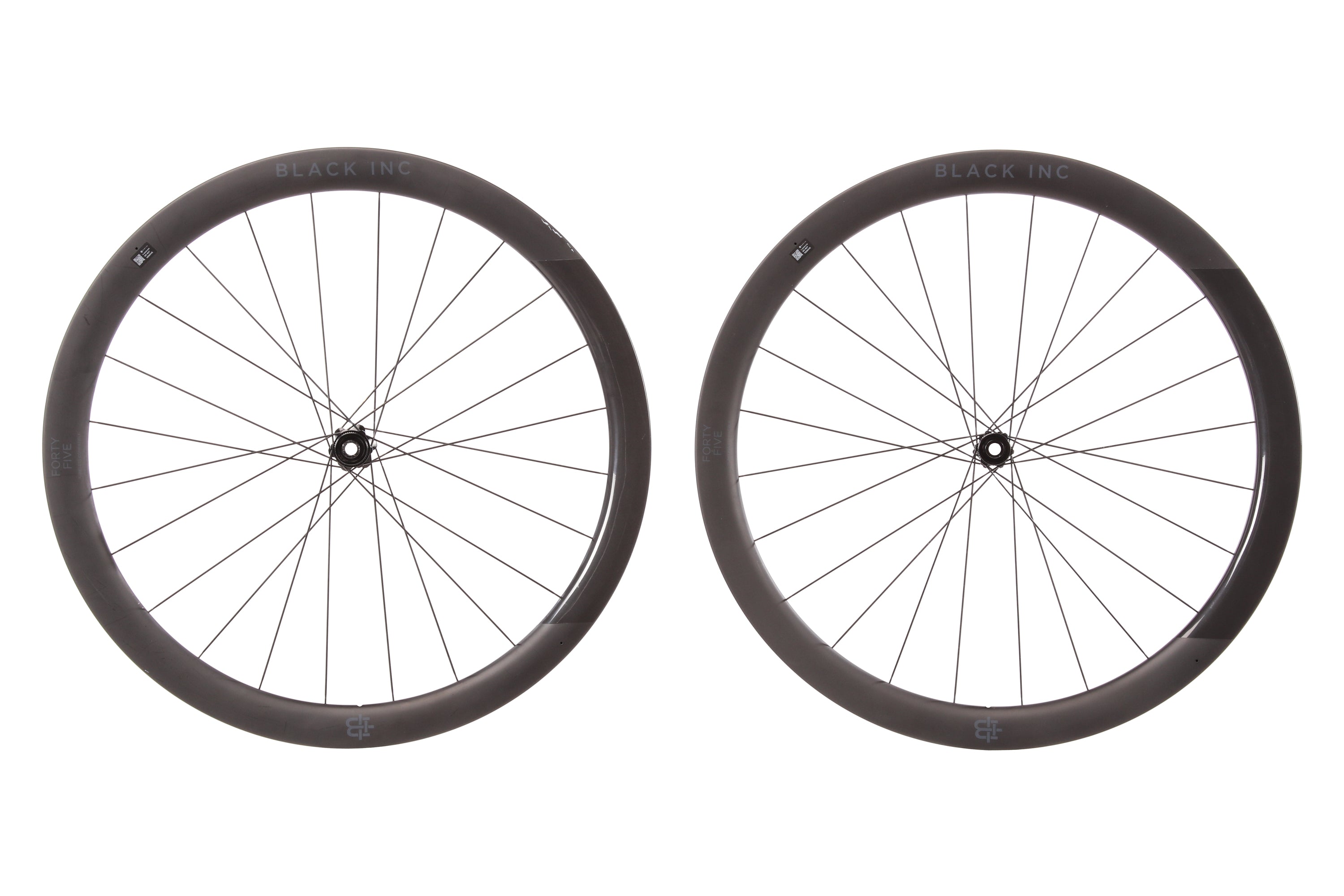 Black Inc Forty Five Carbon Tubeless 700c Wheelset | The Pro's
