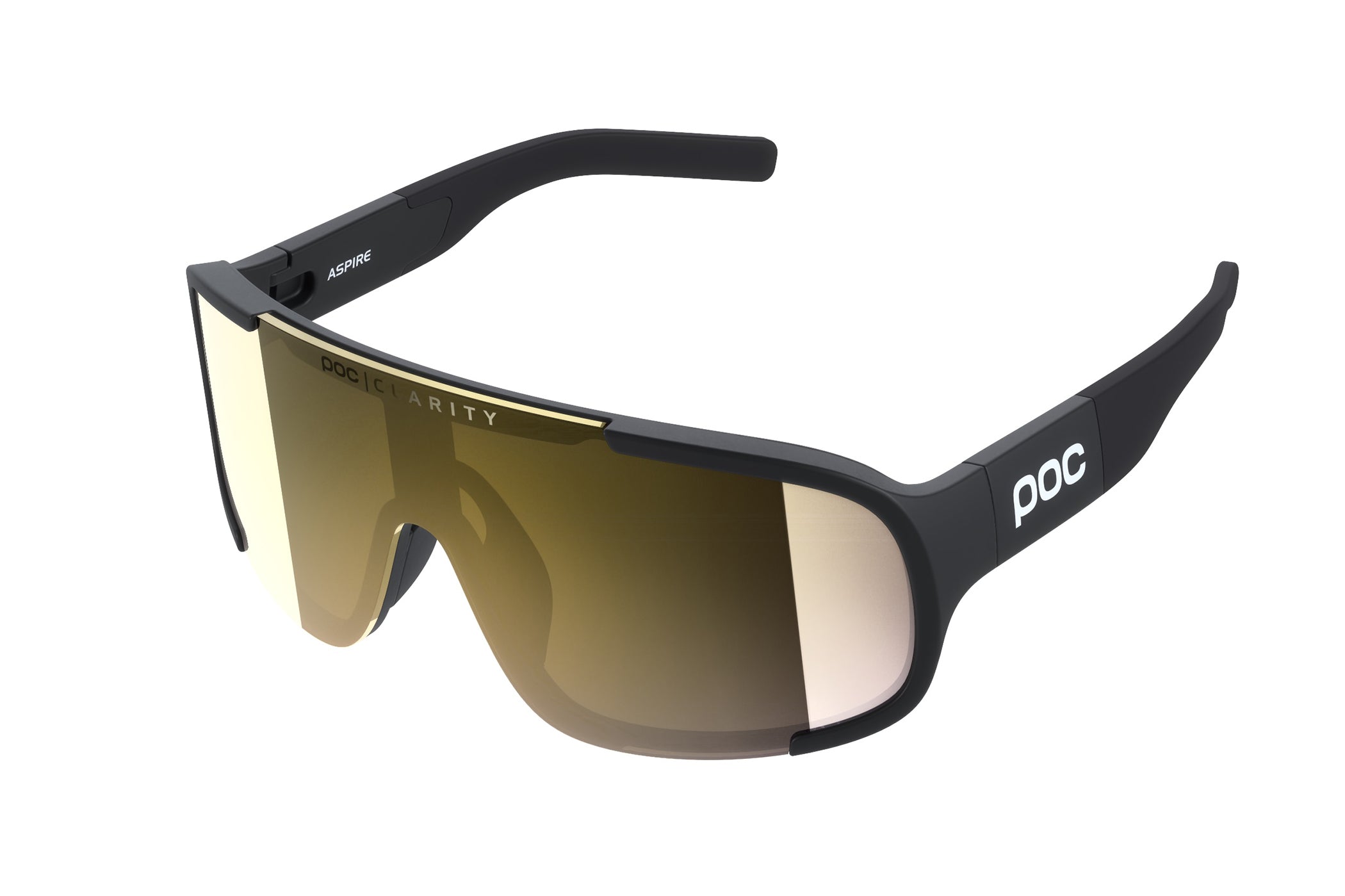 Lunettes POC ASPIRE WF Noir Verre Clarity Trail Partly Sunny Silver