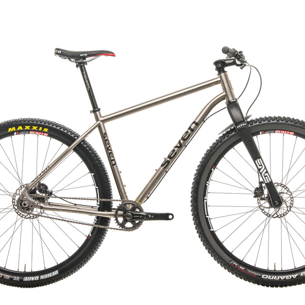Seven Cycles Titanium Single Speed Mountain Bike 4130 Satin Silver