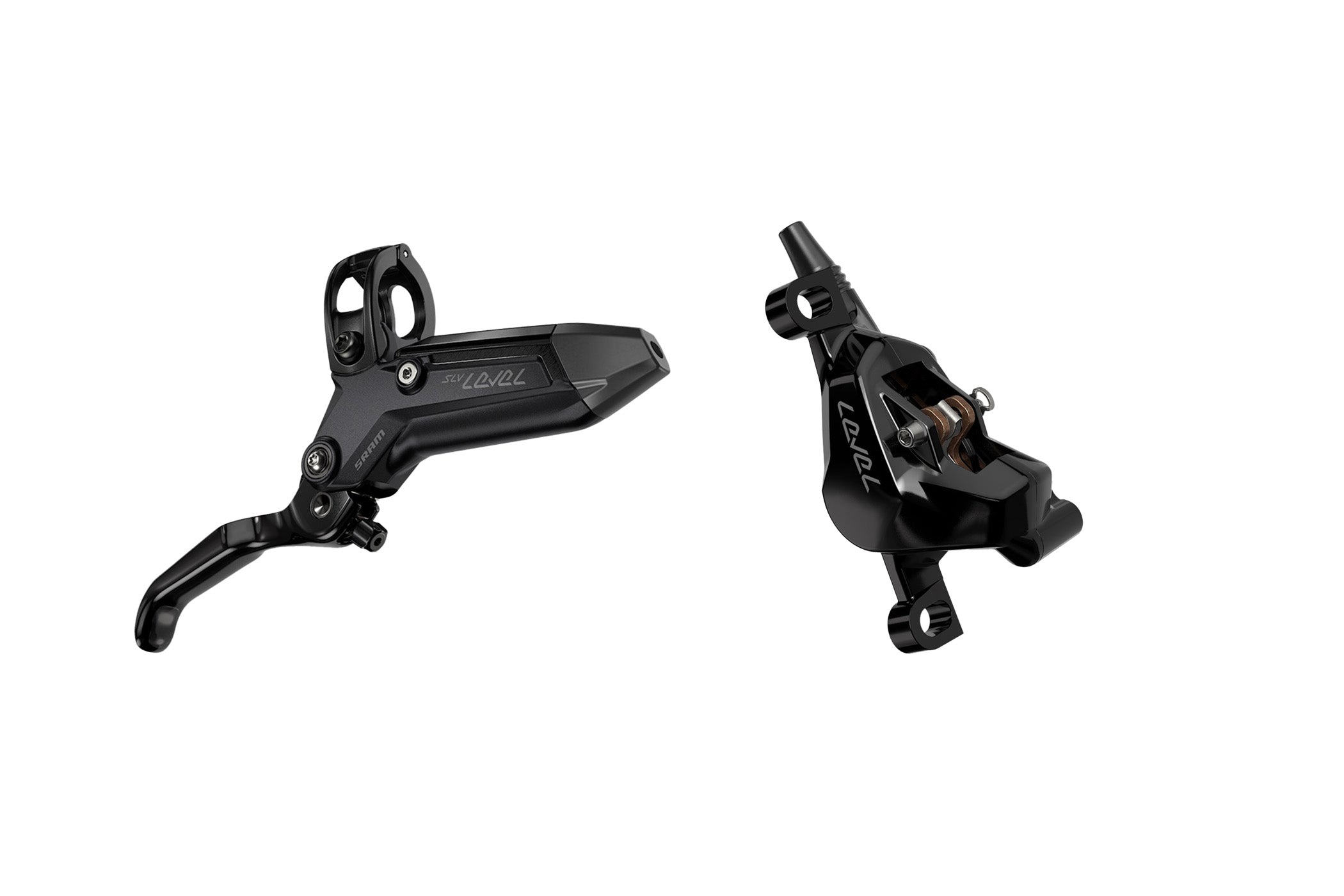 SRAM Level Silver Stealth 2 Piston Aluminum Lever Brake Set C1