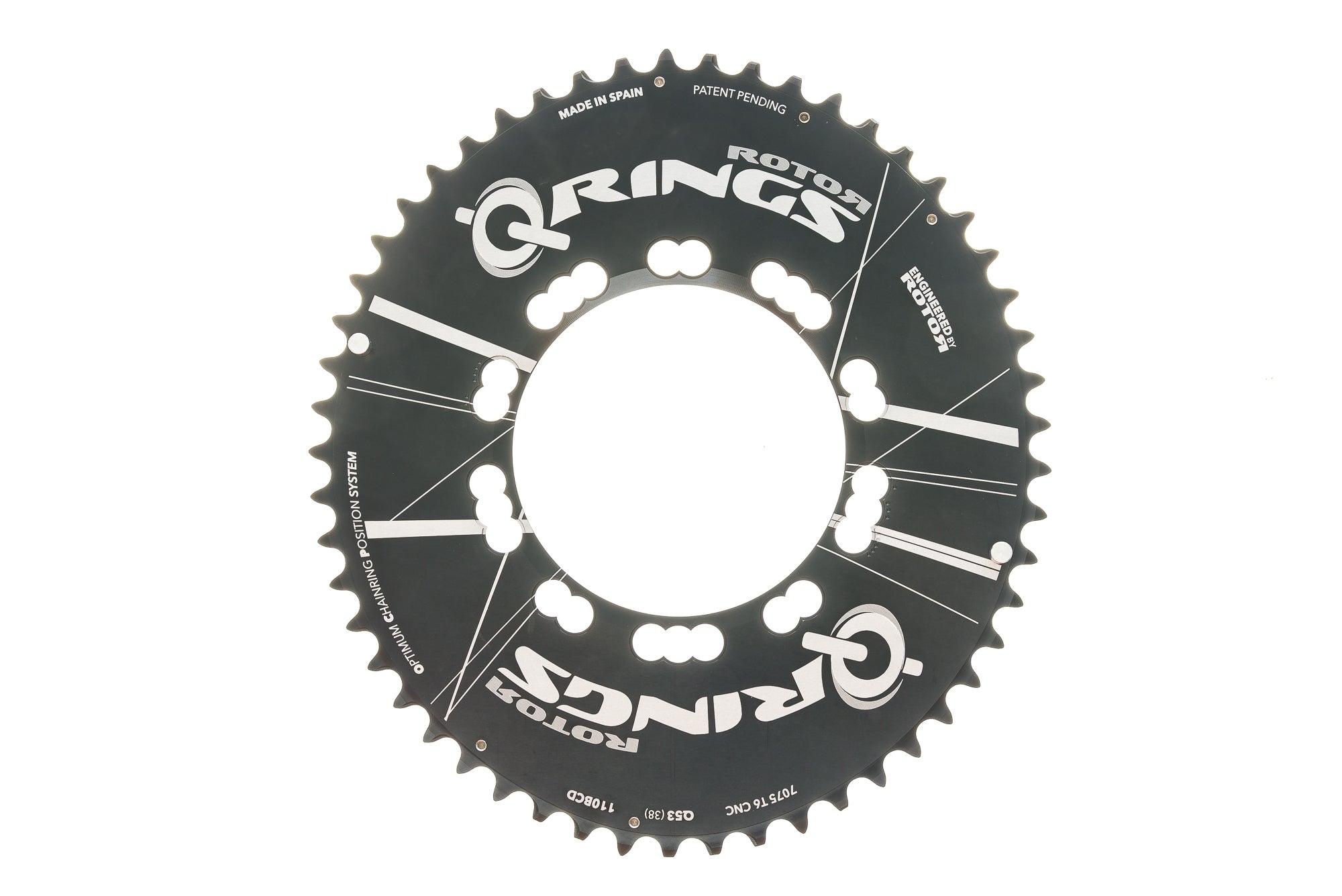 Plateau ROTOR Q-Ring Aero 50t & 52t - 110x5 Flag Edition - Neuf Sous Emballage