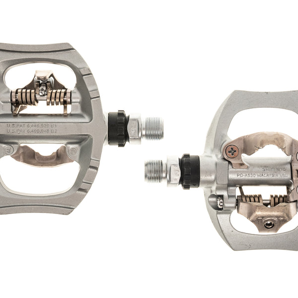 shimano a530 spd pedal Shimano PD-A530 Pedals Clipless Silver