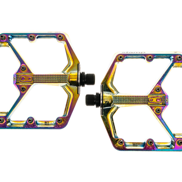 crankbrothers oil slick pedals Crank Brothers Stamp 7 Large Oil Slick Pedals Platform