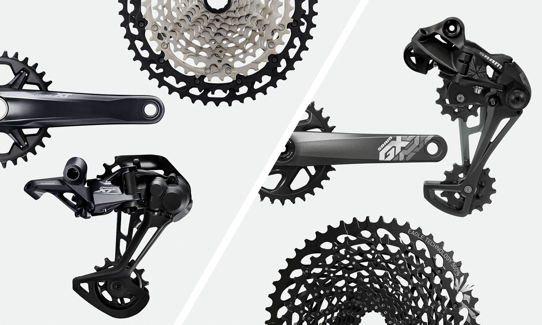 Shimano Deore XT vs SRAM GX Eagle Plus SRAM SX Eagle vs Shimano