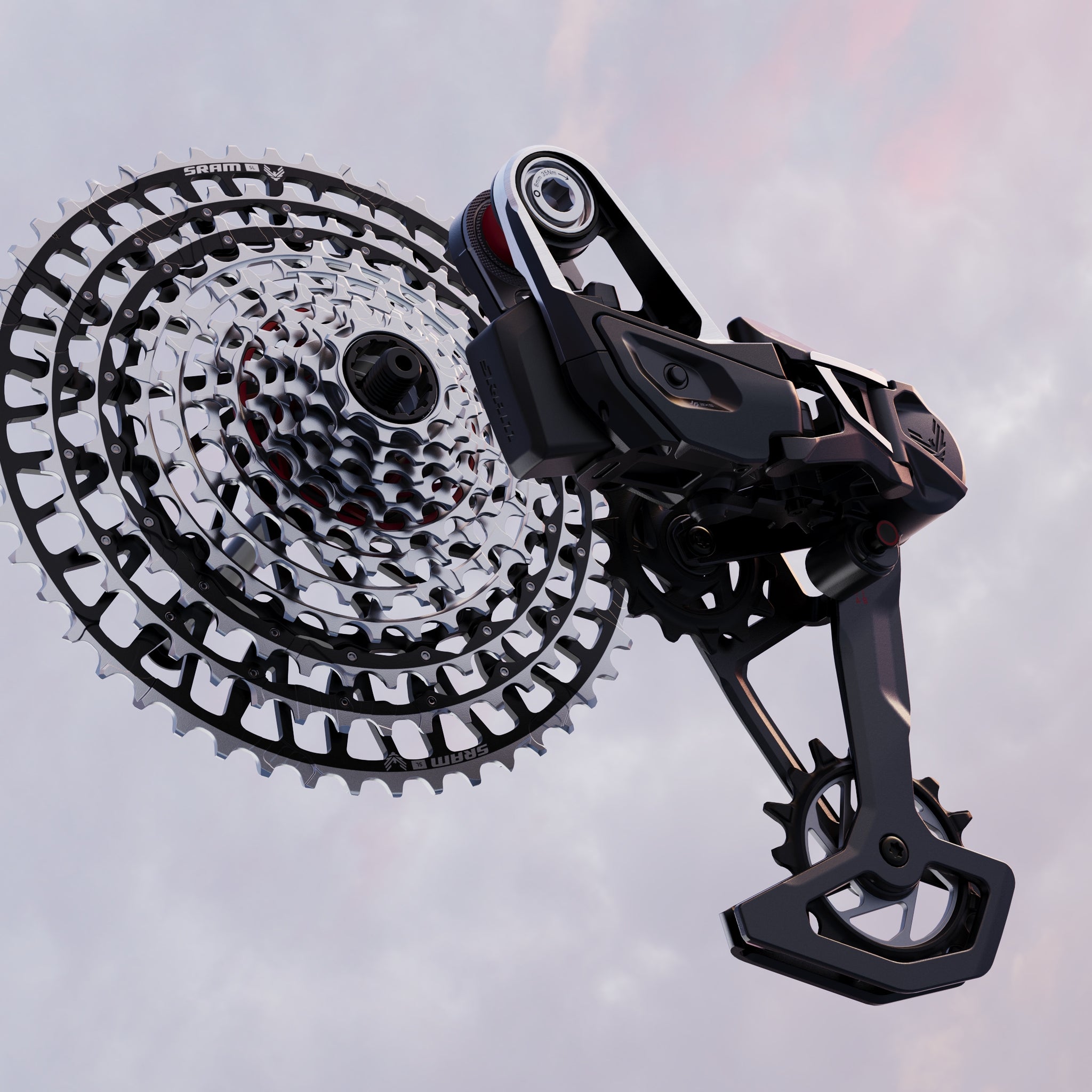 Cambio Posteriore SRAM XX Eagle AXS T-Type - 12 Velocità, Wireless, Per MTB Di Alta Gamma
