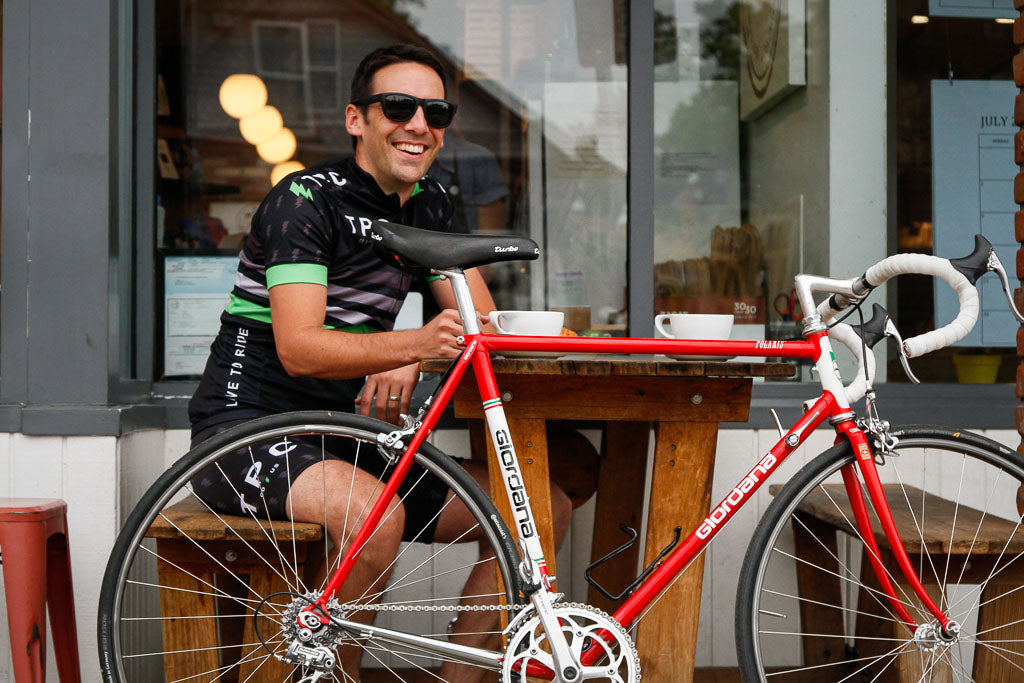 Lugged Steel Giordana Polaris with Dura Ace 7400 group.