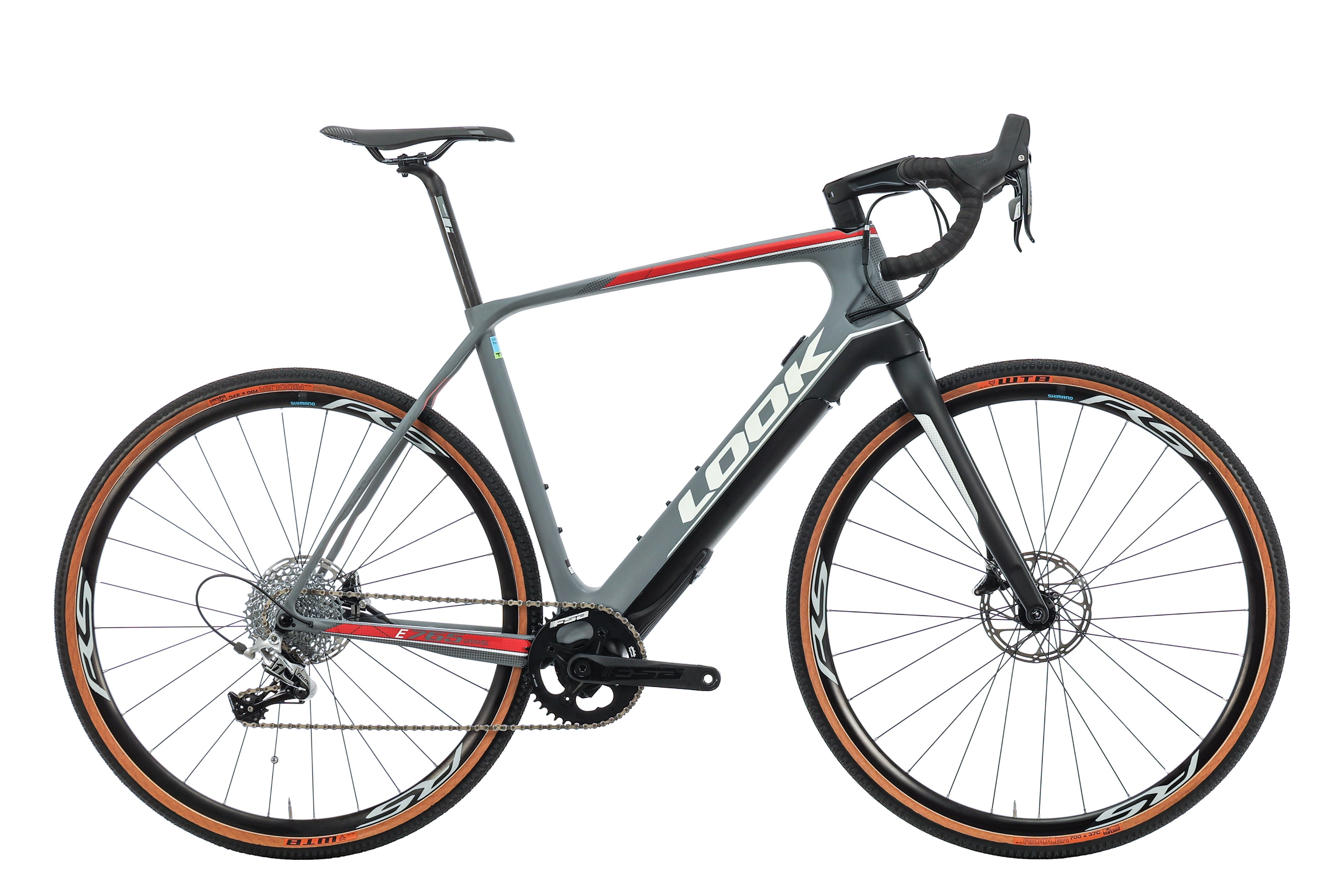 look gravel e bike Look E765 Gravel Grey Matte Gravel E-Bike