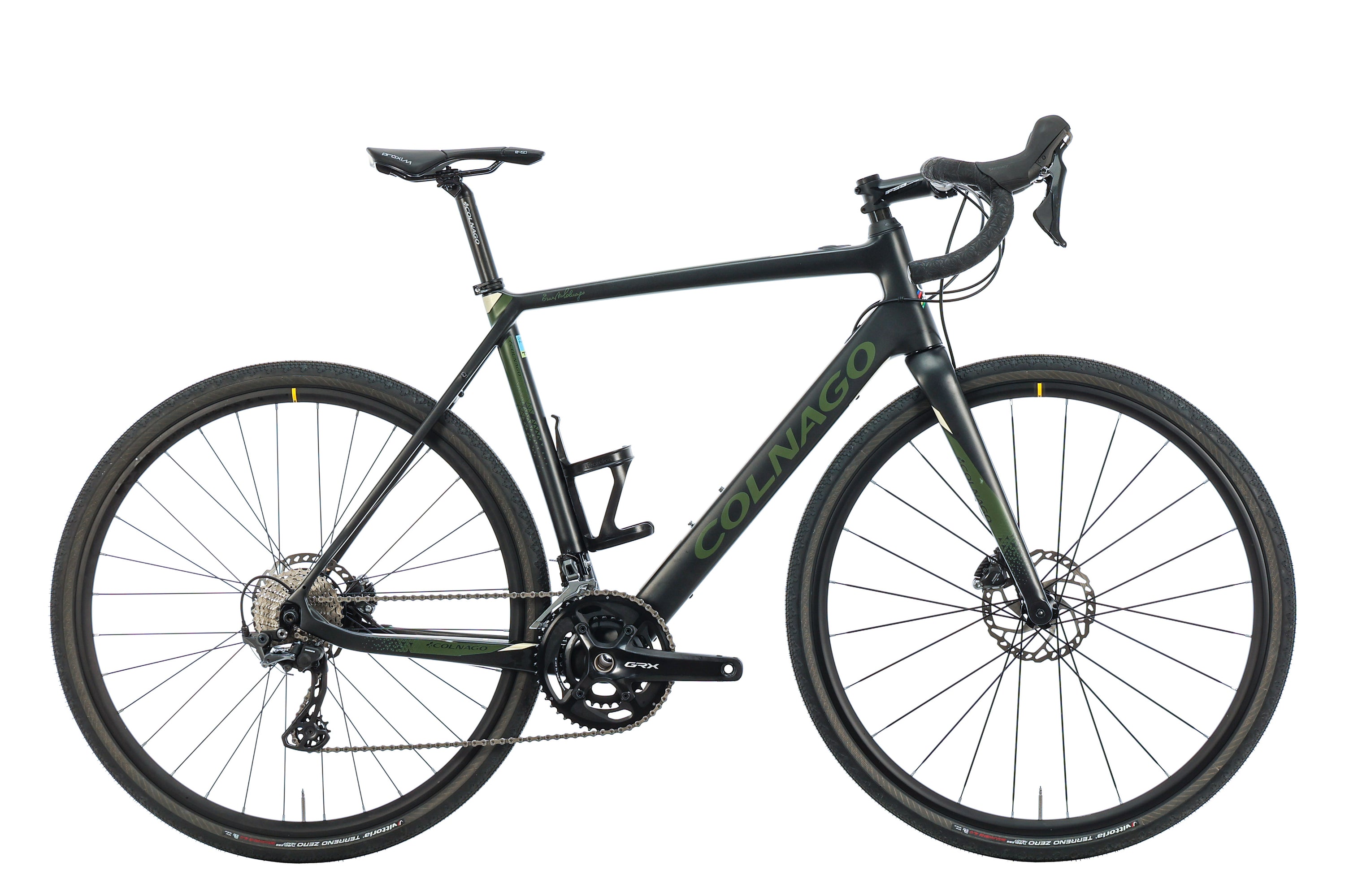 gravel bike dunkelgrün Colnago eGRV Gravel E-Bike - 2022, 55cm