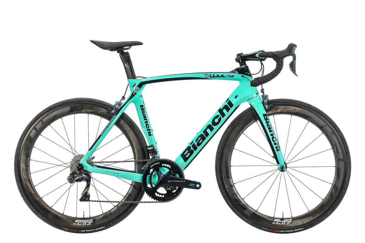 2018 bianchi mens road bike Oltre XR4 - 2018, 57cm Color:Aurora Black Troll and Find side FACat: Birthday 6+