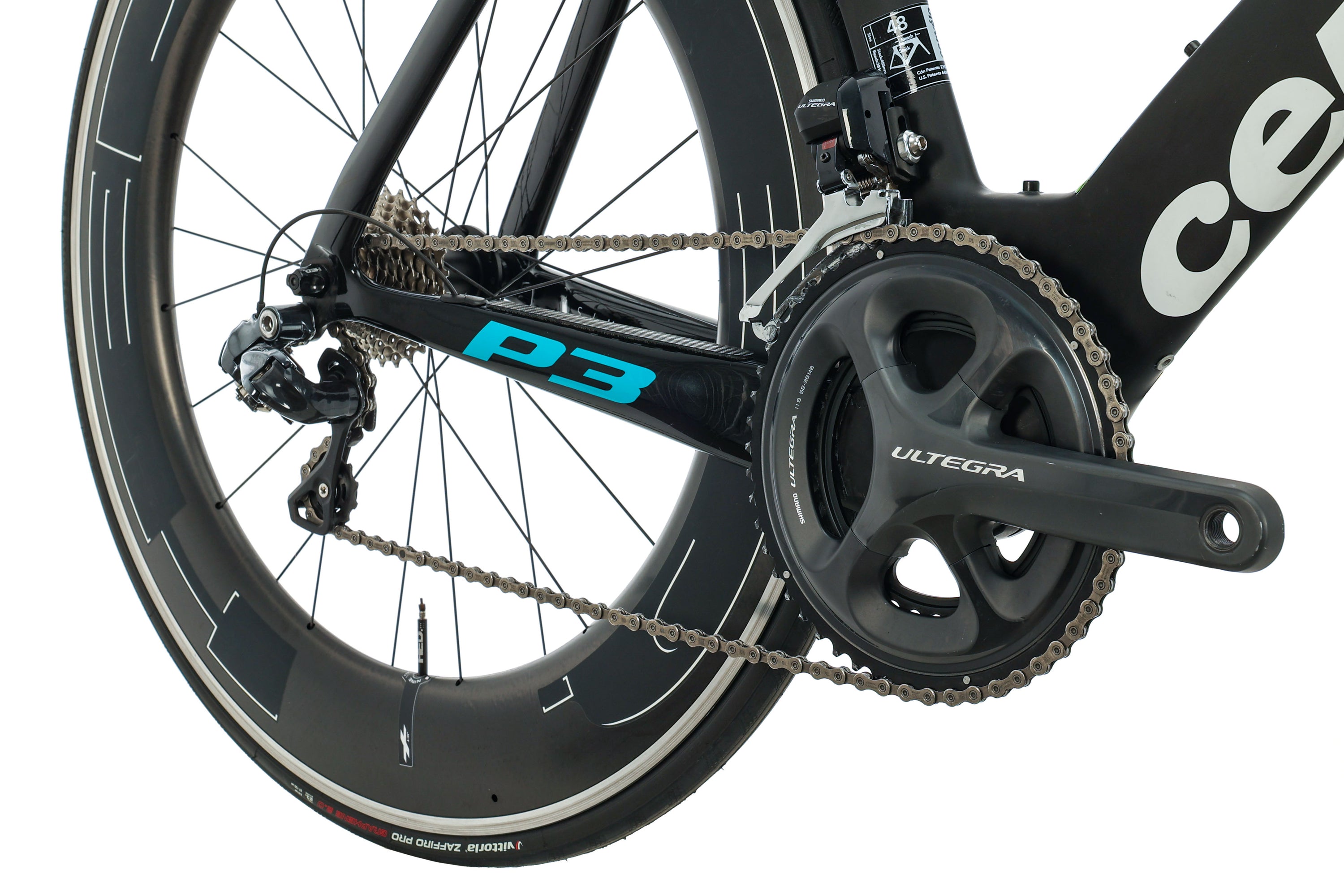 Cervelo P3 Ultegra Di2 6870 Time Trial Bike 2017, 48cm Weight