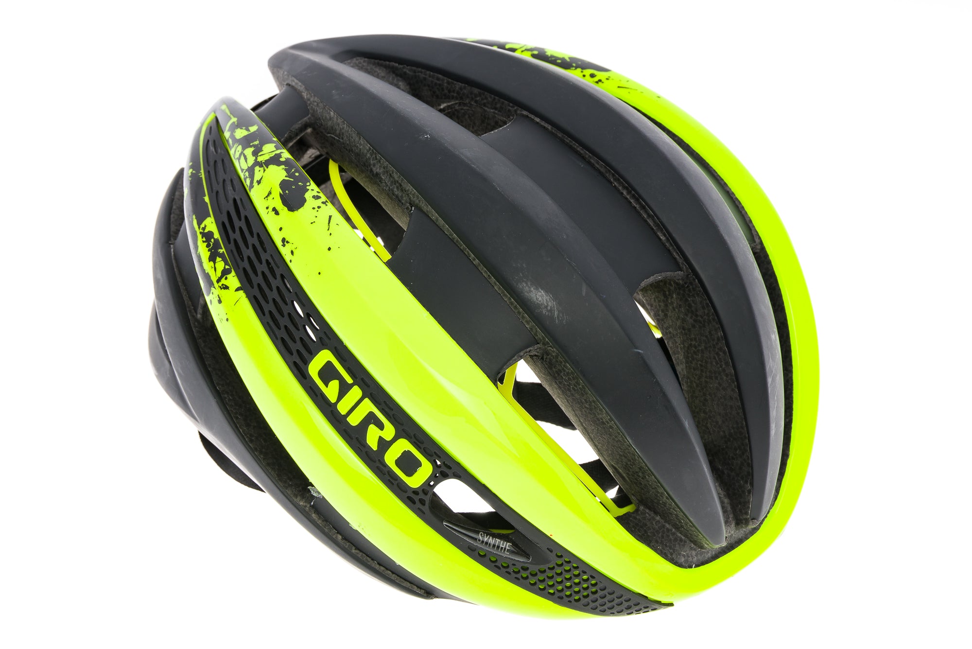 Giro Synthe Bike Helmet Small 51-55cm Black/Yellow drive side