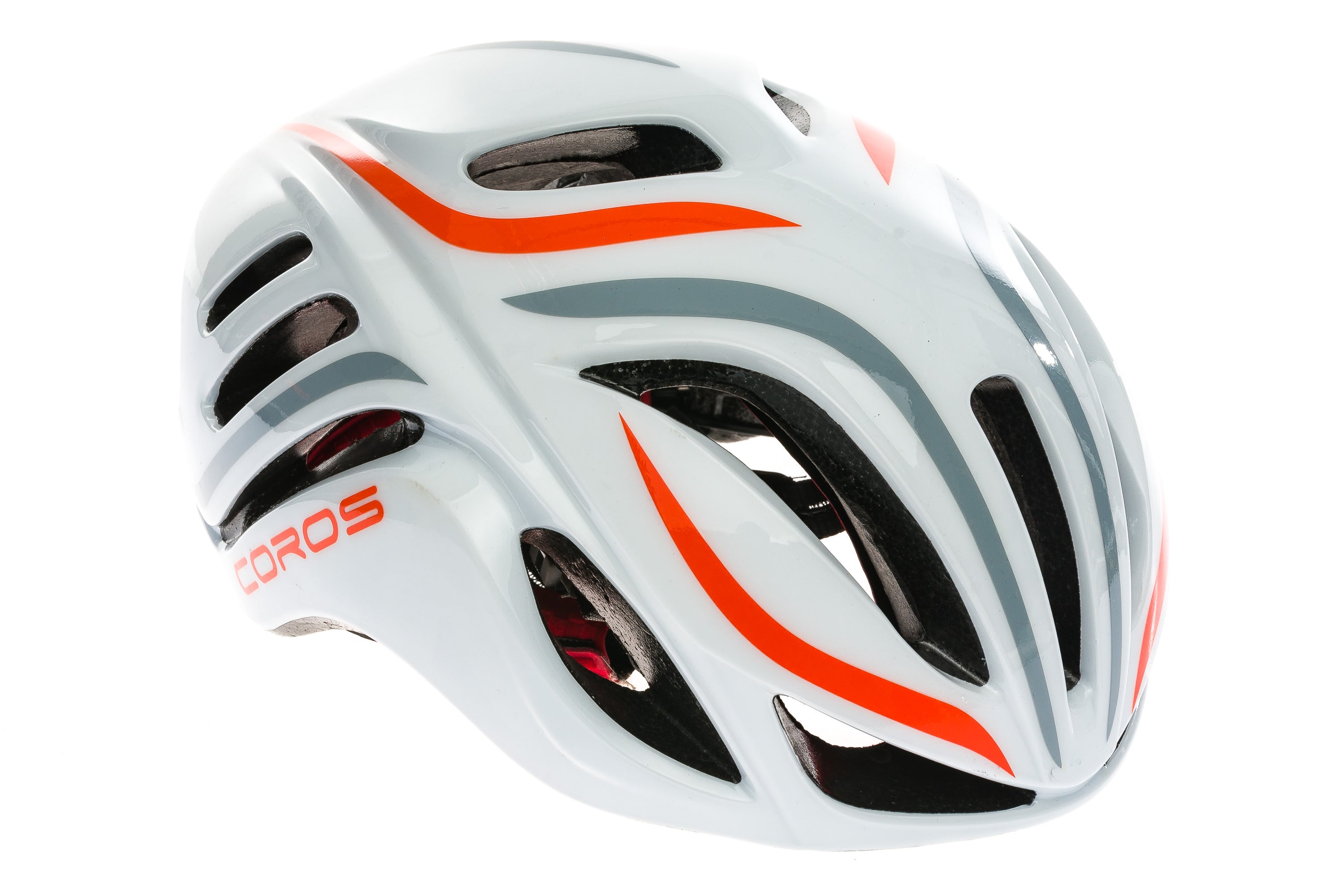 fahrradhelm coros Coros Linx Smart Bike Helmet Medium 54-58cm Shine White/Orange/Grey