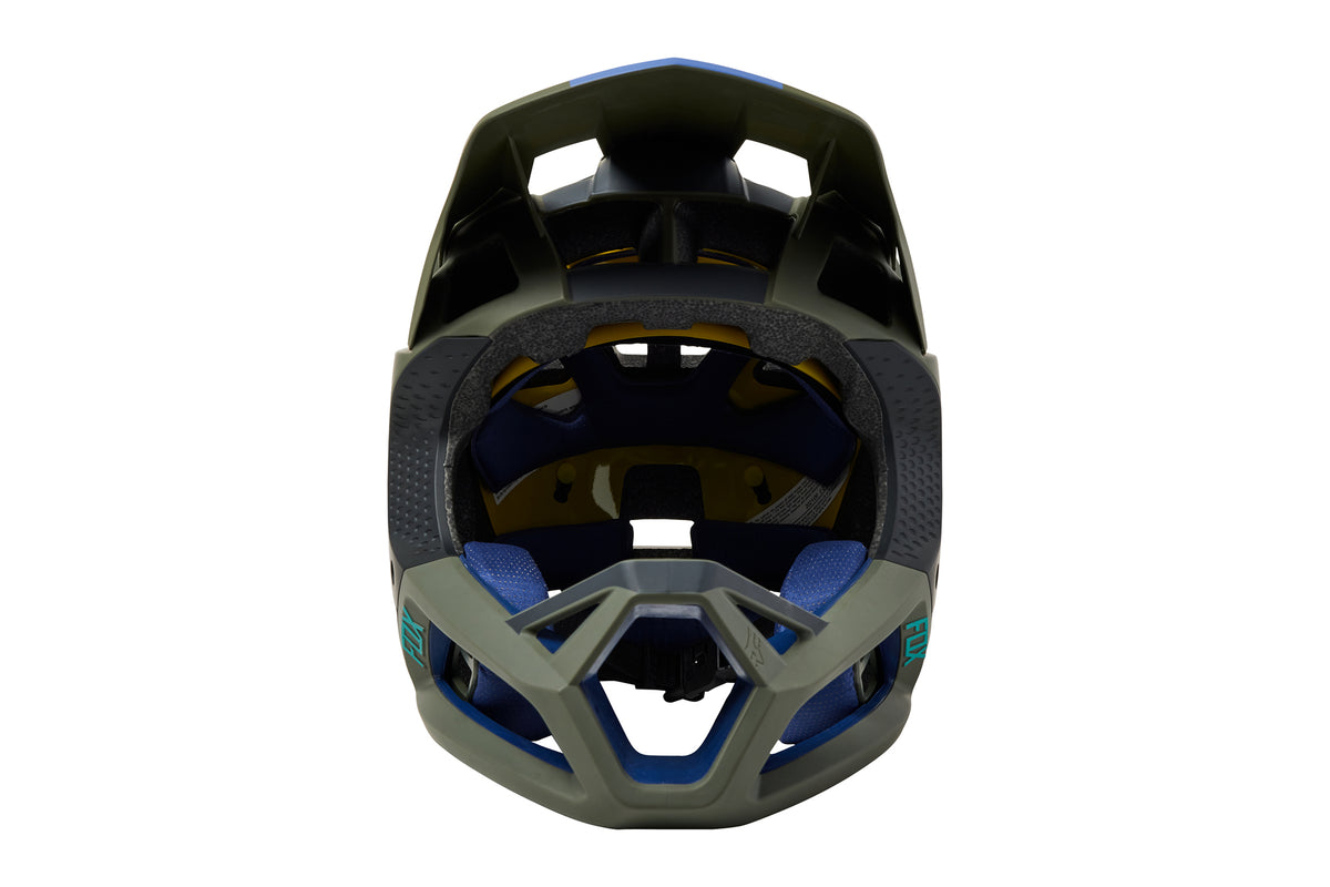 Fox Racing Proframe Bike Helmet Blocked Olive Gr
