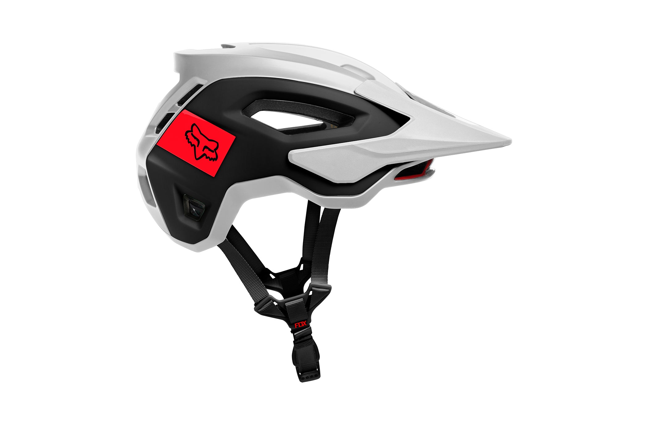 Fox Racing Speedframe Pro Bike Helmet Blocked Wh