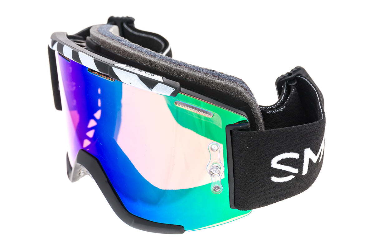 Smith Squad MTB Goggles Chromapop Everyday Green Mirror / Clear AF Lenses drive side
