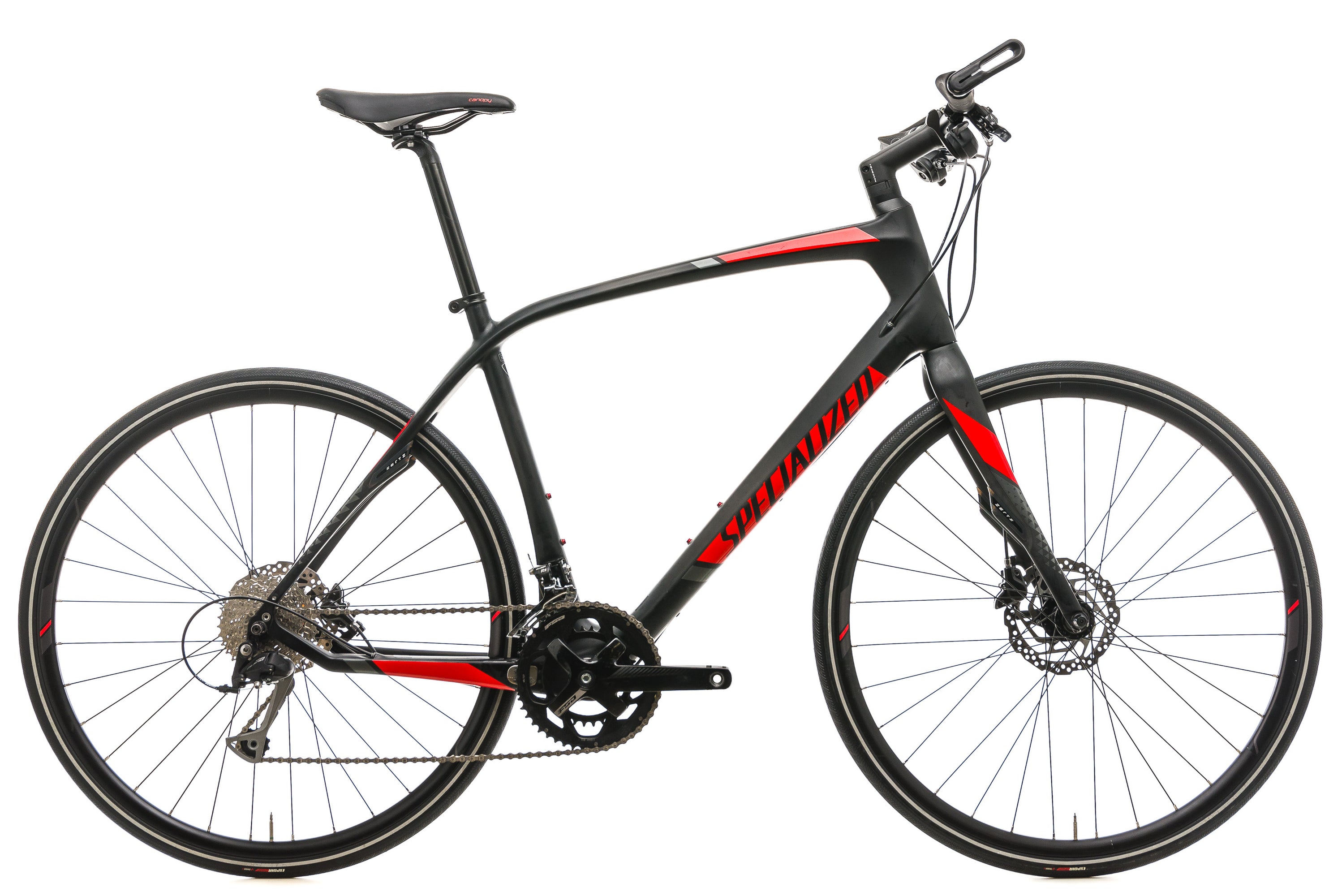 Specialized Sirrus Sport Carbon Hybrid Bike - 2017, Large drive side