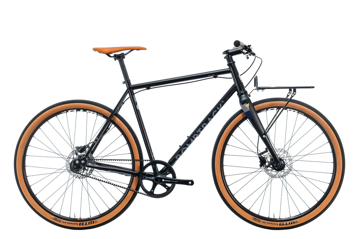 urban bike 2022 Bombtrack Outlaw Matte Black/Navy Blue Commuter Bike - 2022, Large