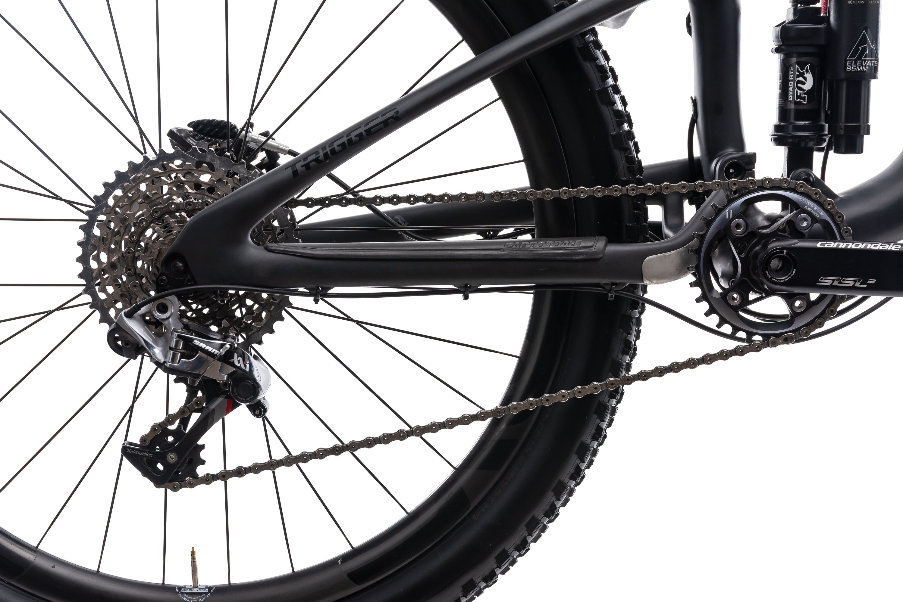 Cannondale Trigger Carbon Black Inc. Large Bike - 2015 drivetrain