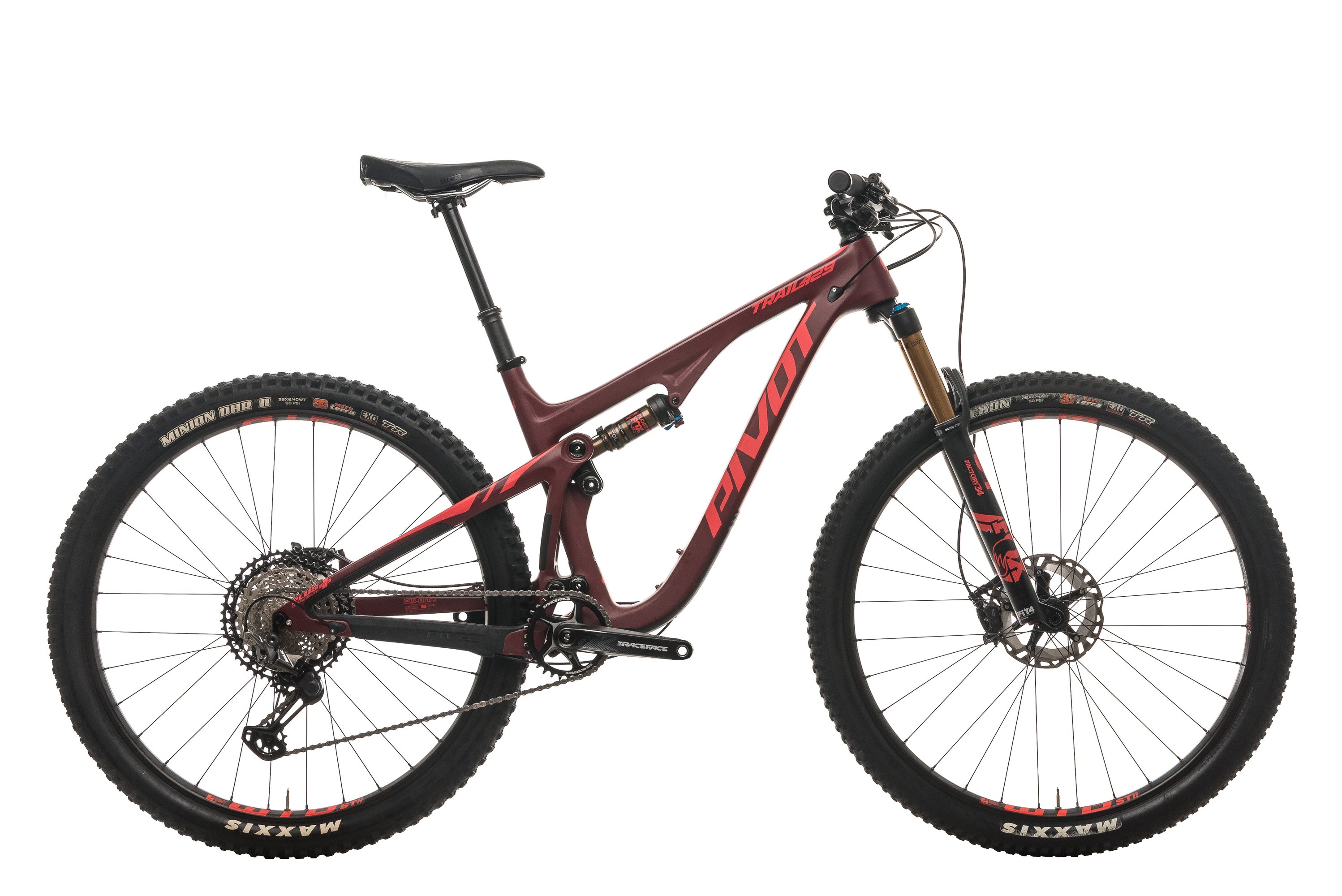 Pivot Trail 429 Pro XT/XTR Mountain Bike - 2020, Medium drive side