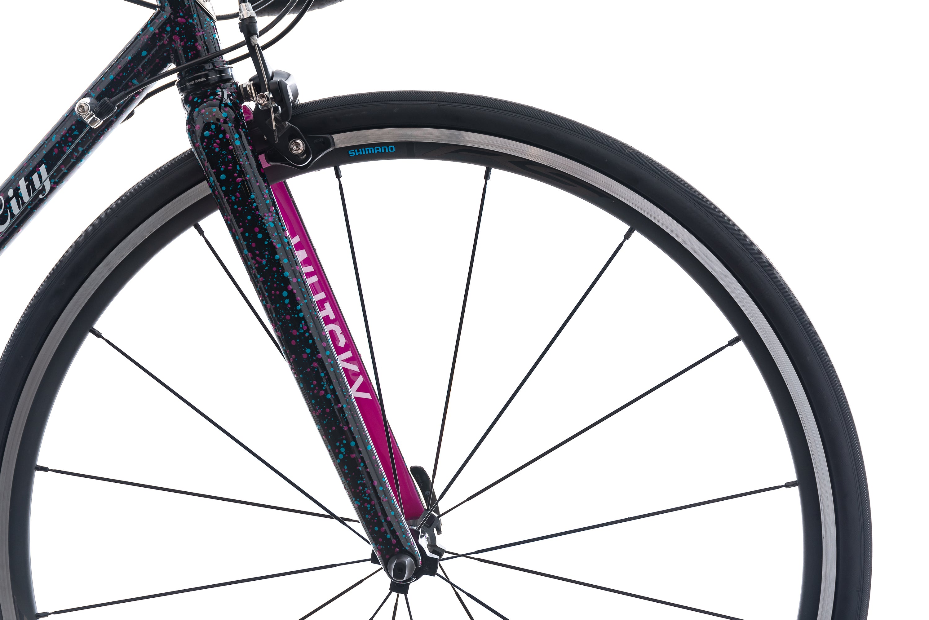 All-City Mr. Pink 10th Anniversary 49cm Bike - 2019 front wheel