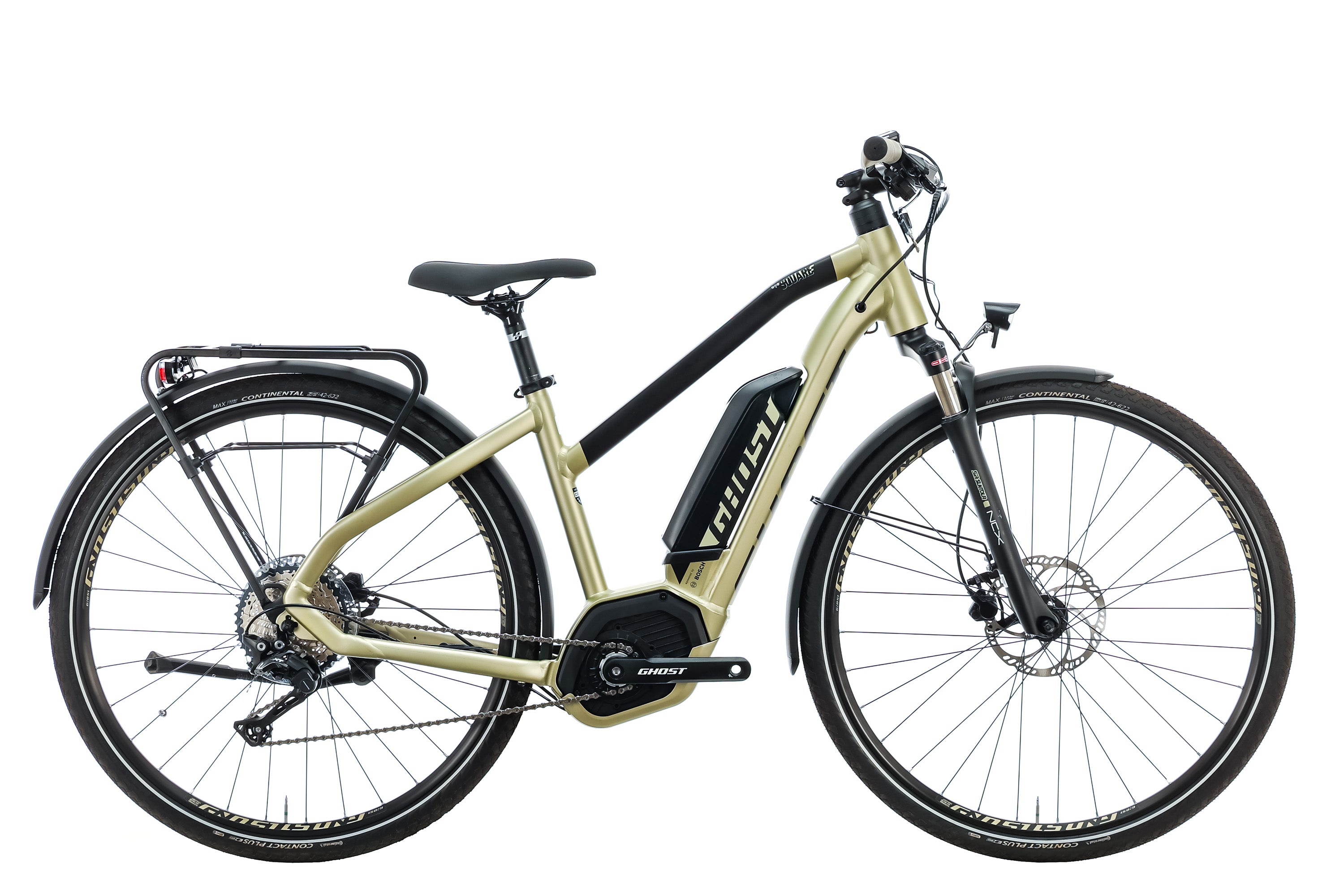 Ghost Hybride Square Trekking 5.8 Step-Through Commuter E-Bike - 2020, X-Small | Weight, Price, Specs, Geometry, Size Guide