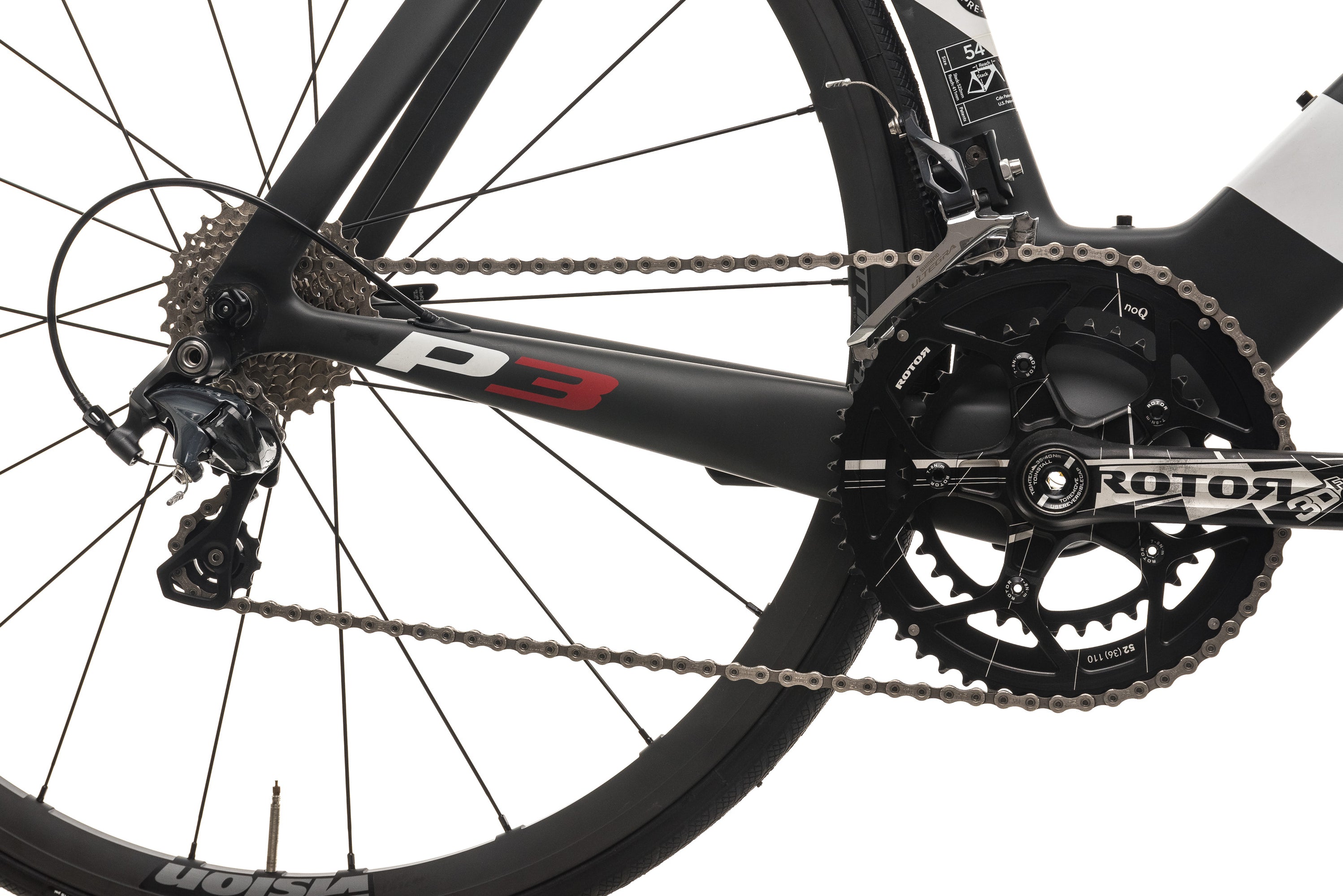 Cervelo P3 Time Trial Bike - 2014, 54cm drivetrain