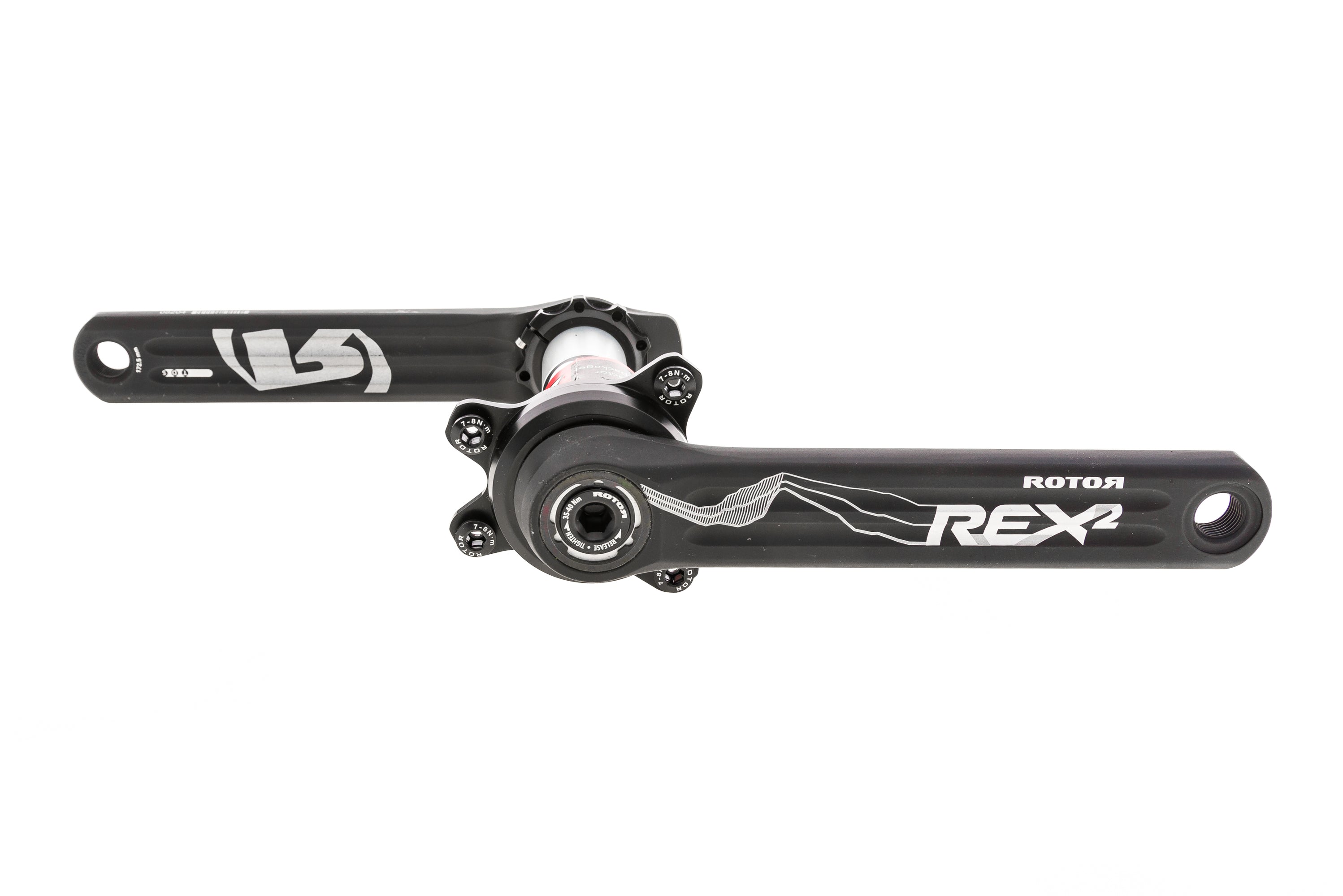 Rotor Rex 2.1 InPower Power Meter Crank Set 11s 172.5mm 76 mm BCD BB30 PF30 drive side