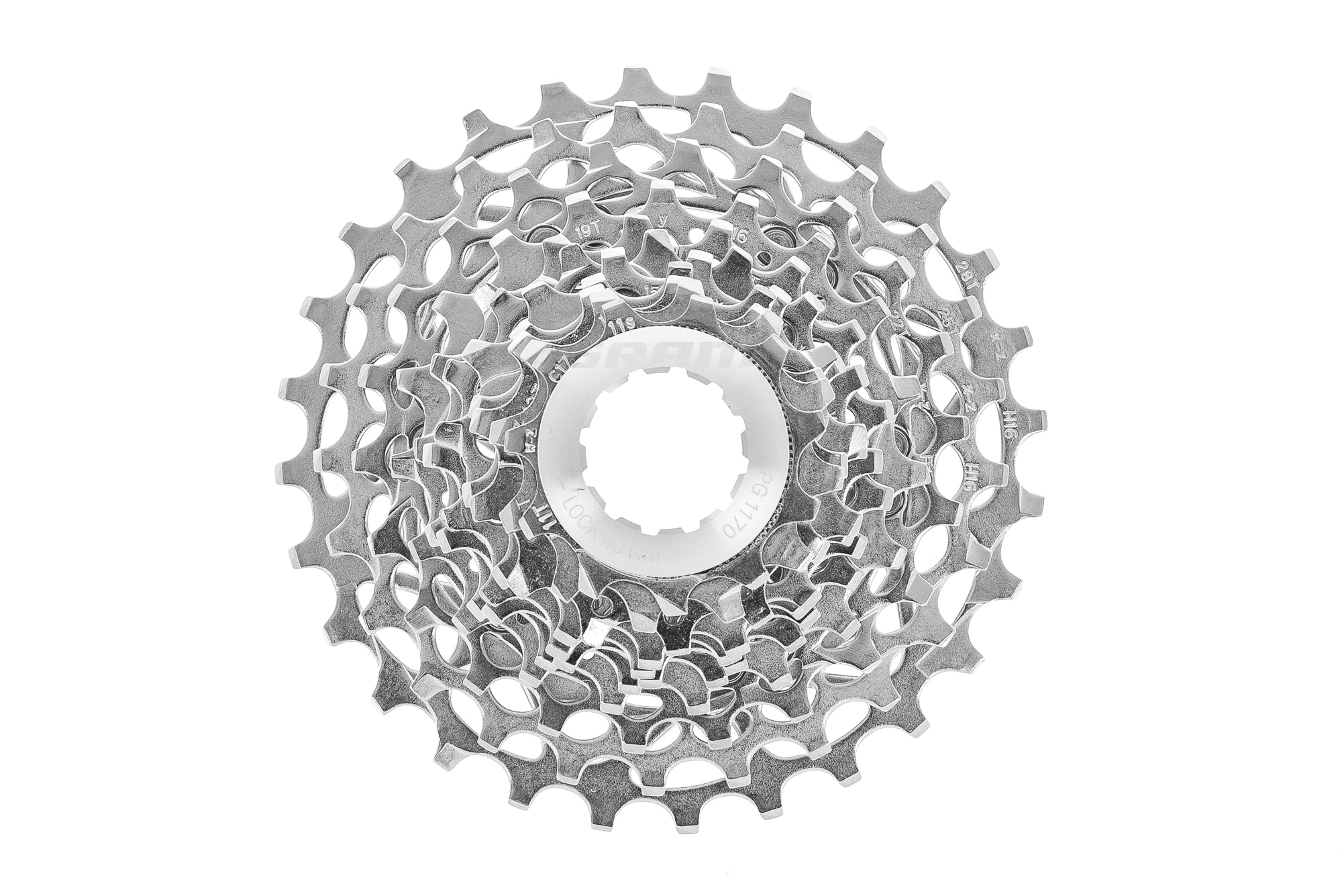 SRAM PG-1170 Cassette 11 Speed 11-28T - Pre-Owned drive side