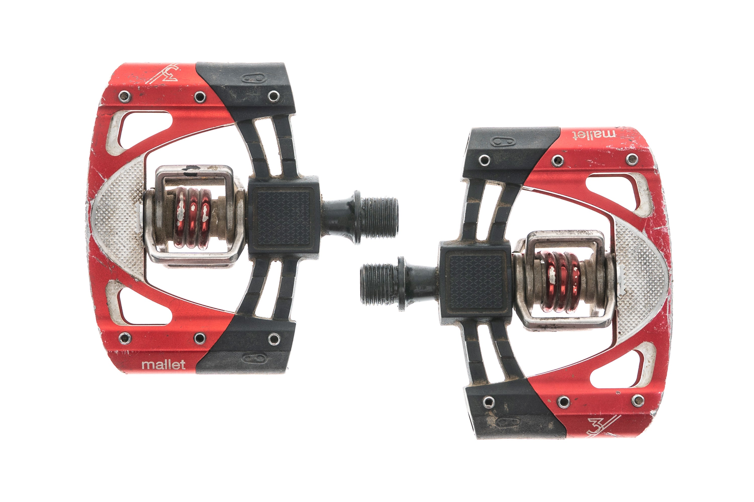 CRANKBROTHERS Mallet-3 Pedals - Double Sided MTB Pedals, Lightweight Aluminum, 6 Pins Per Side