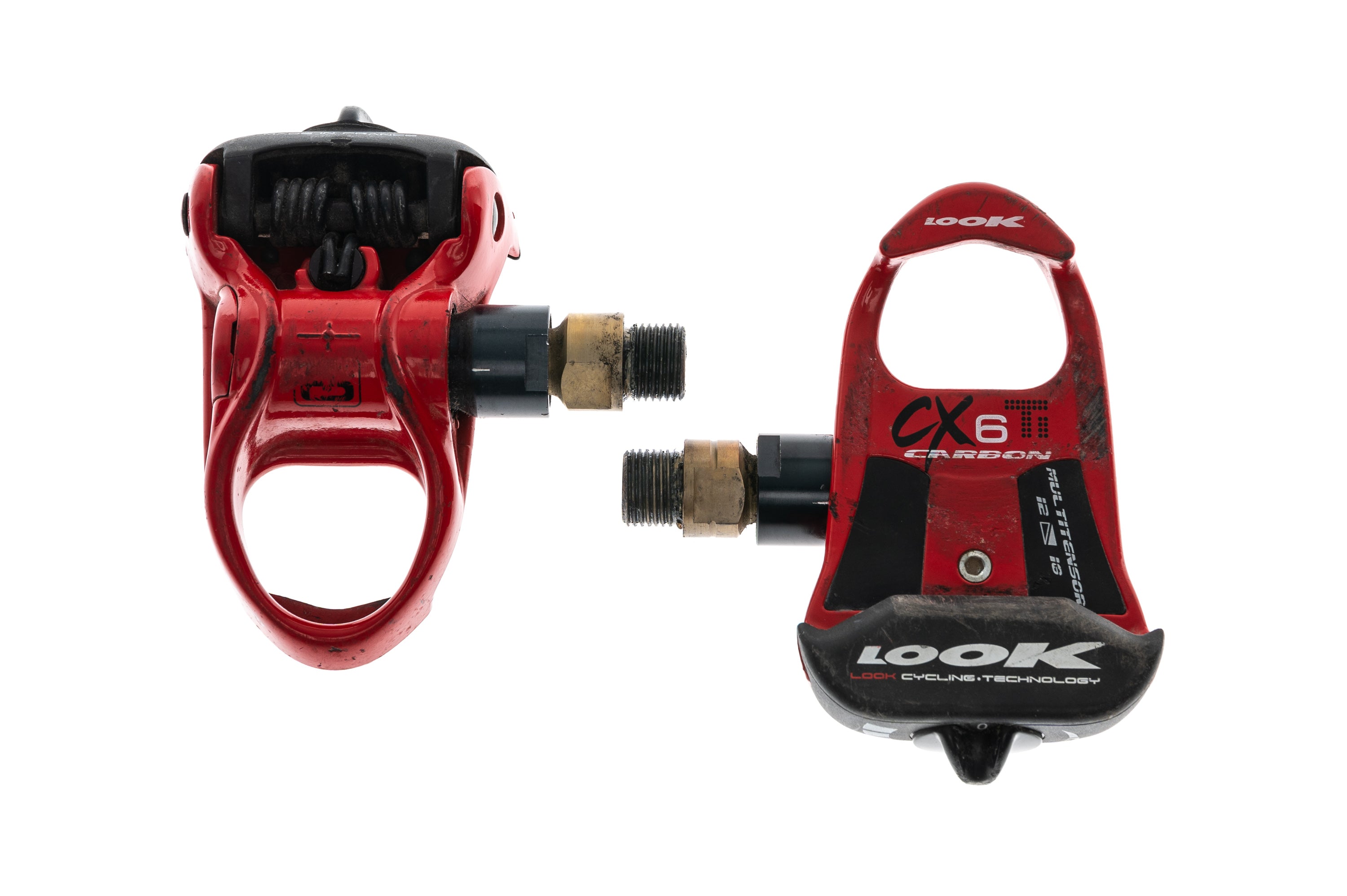 look cycling pedals Look CX6 Ti Pedals Clipless Red