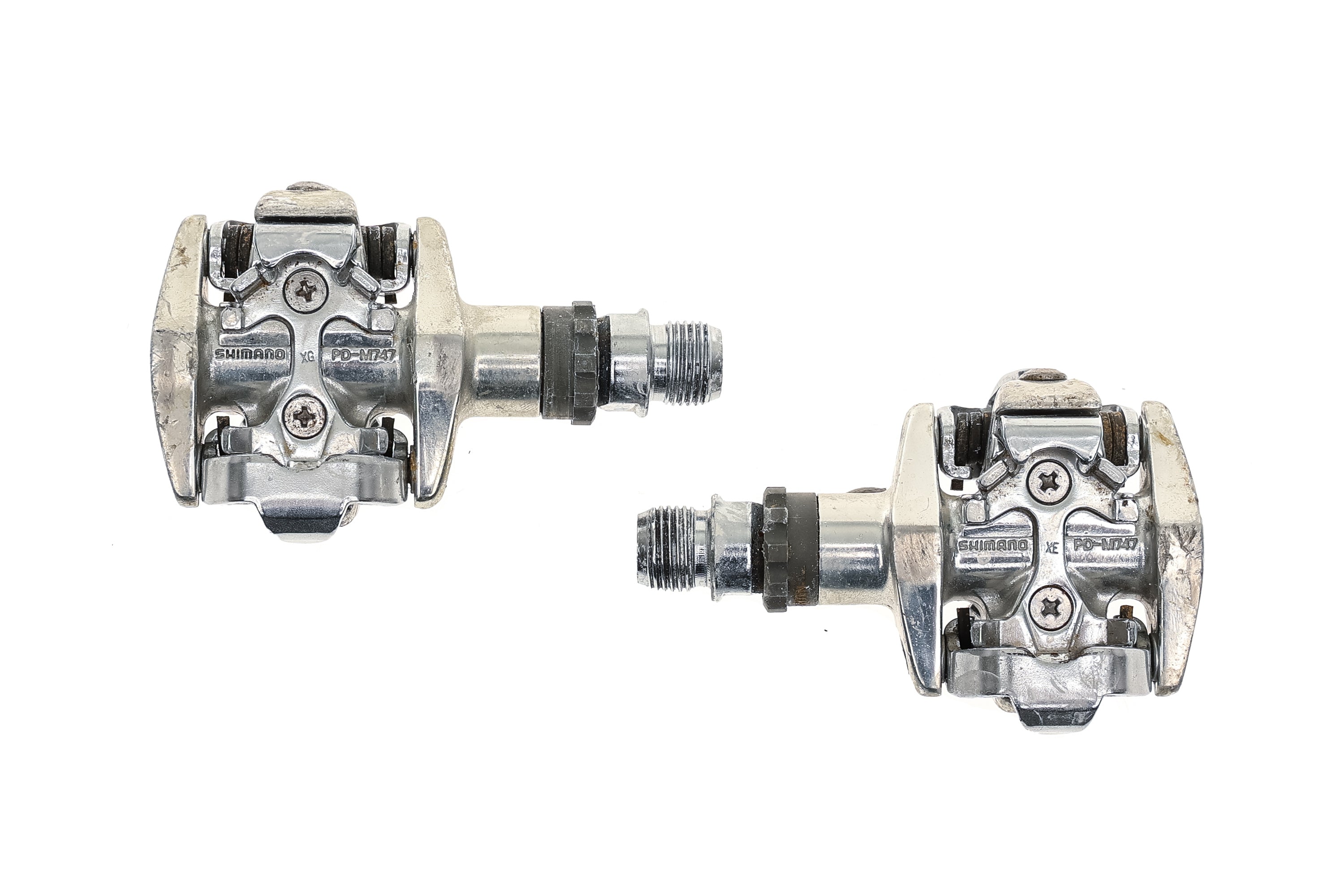 shimano pd m505 clipless pedals Shimano PD-m747 Clipless Silver Aliminum