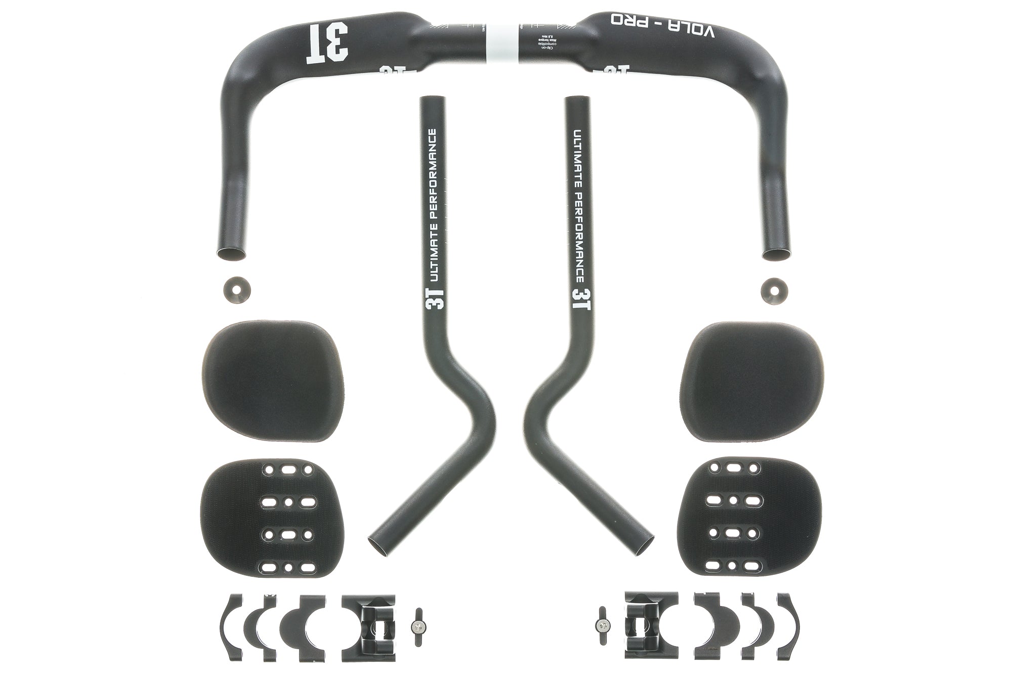 3T Vola Pro TT Handlebars Team x 42cm Aluminum Black