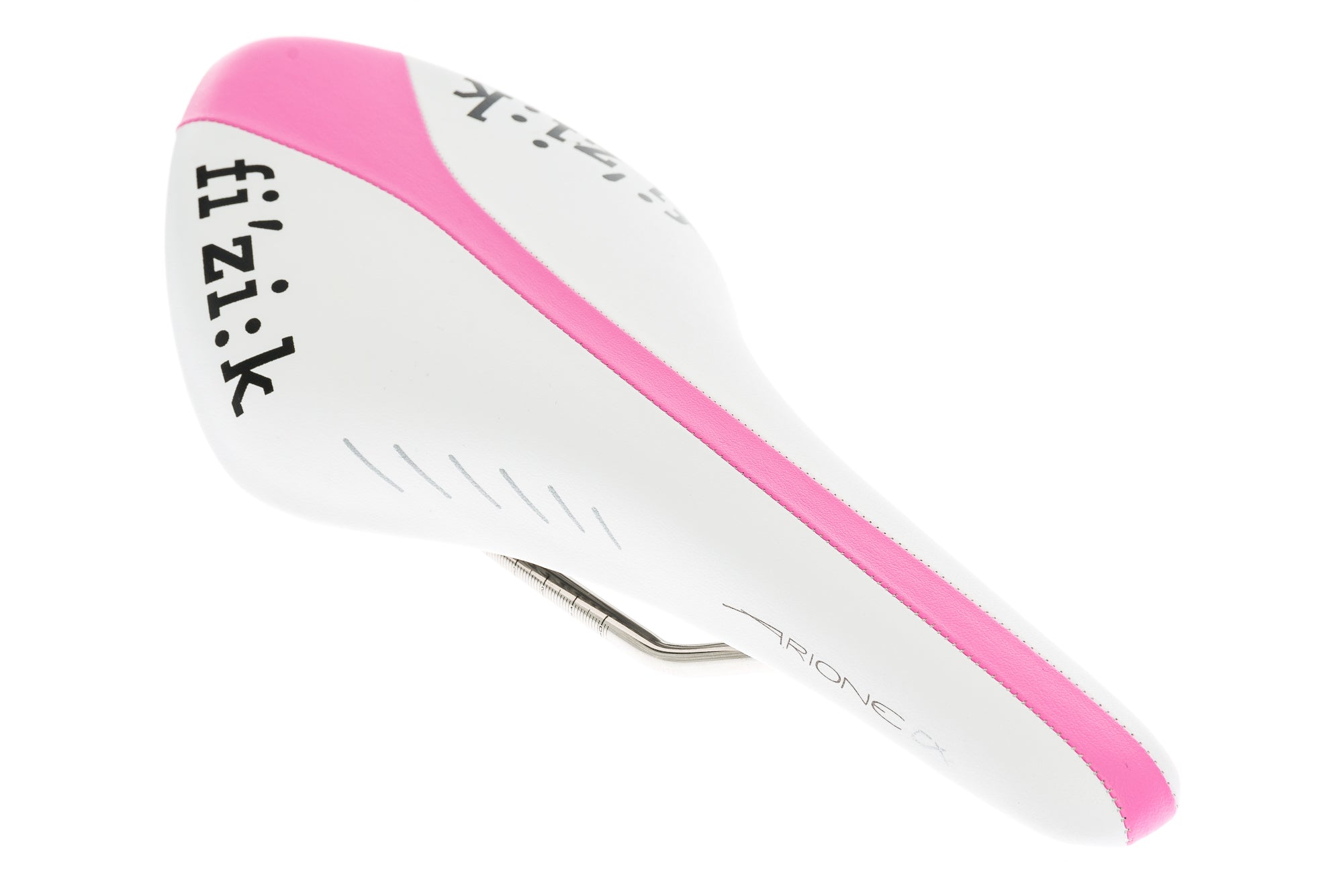 Fizik Arione CX Saddle 132mm K:ium Rails White/P | The Pro's Closet