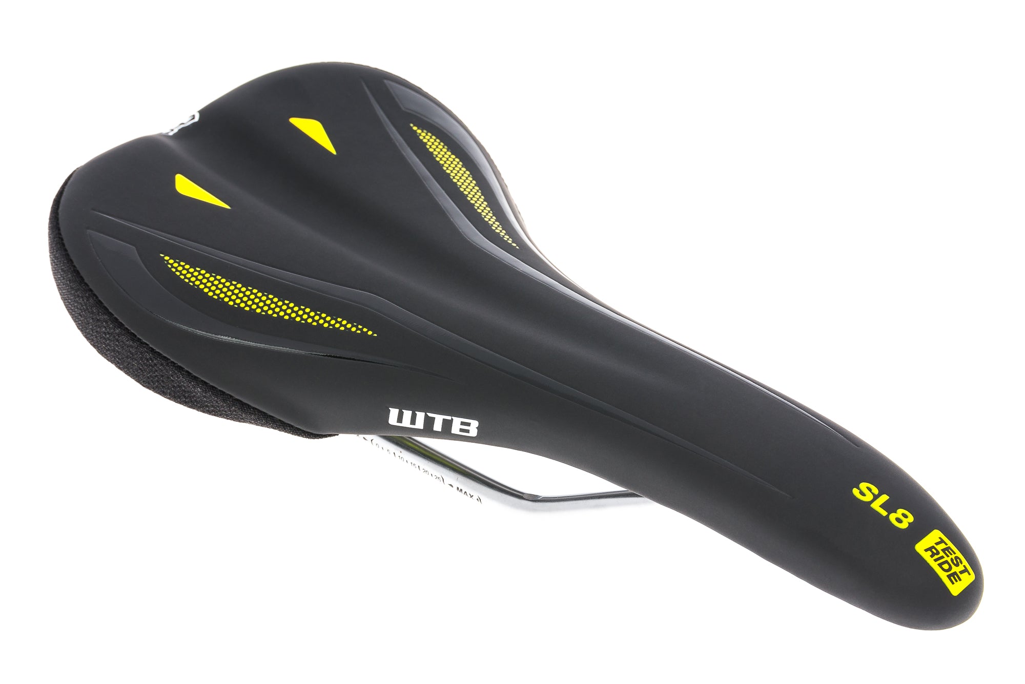 WTB SL8 Test Saddle 127mm Cr-Mo Rails Black/Yell | The Pro's Closet