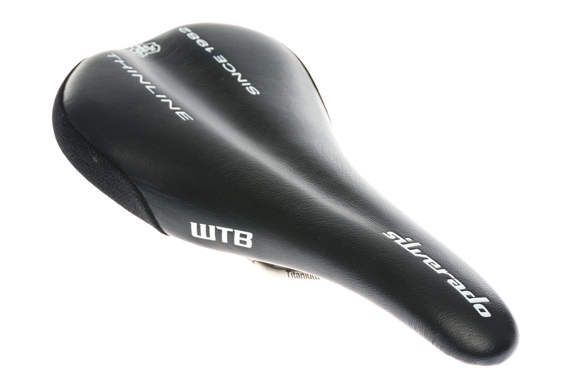 WTB Silverado Thinline Saddle 133mm Titanium Rails Black