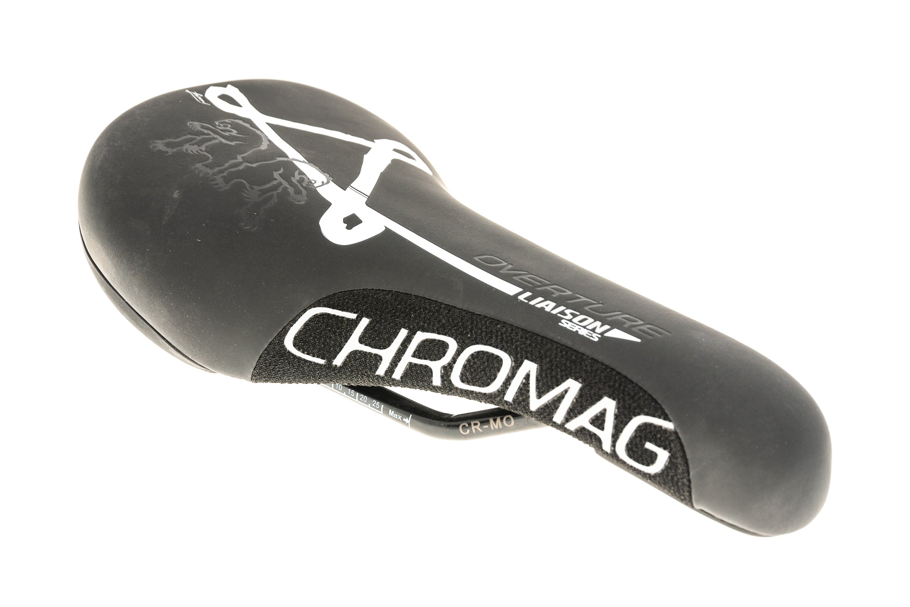 Chromag Overture Liaison Series Saddle 136mm Cro-Mo Rails Black/White