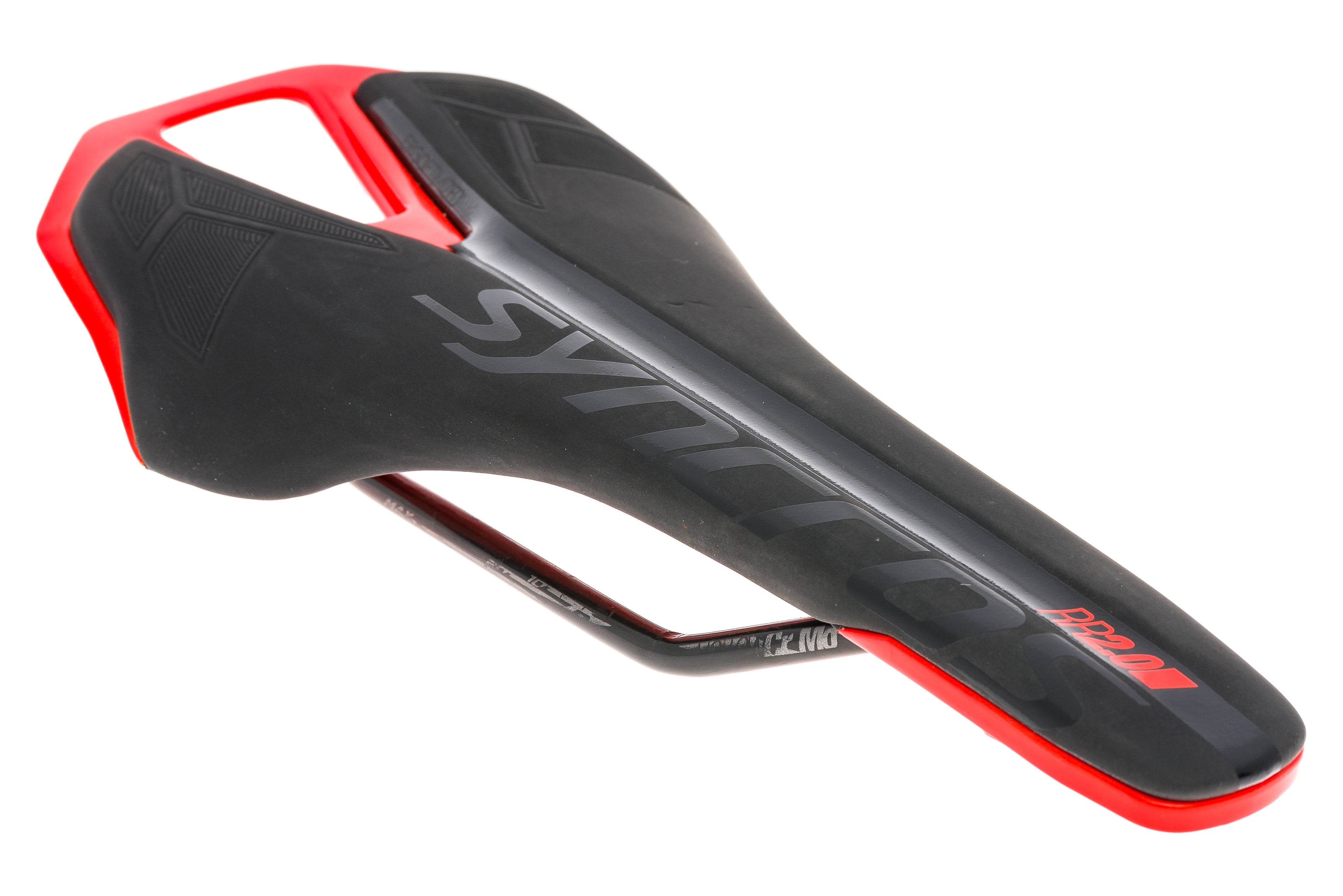 Syncros Narrow Width Saddle 128mm Cro-Mo Rails Black/Red