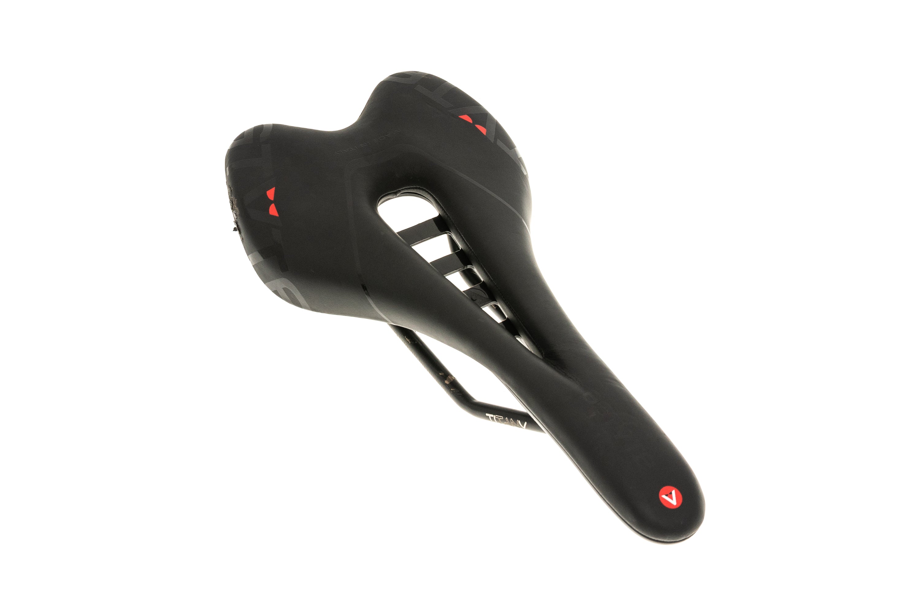 Selle De Vélo De Route Astute Skyline SR - Largeur 135 Mm, Rail Titanium - Noir/argent - Neuf