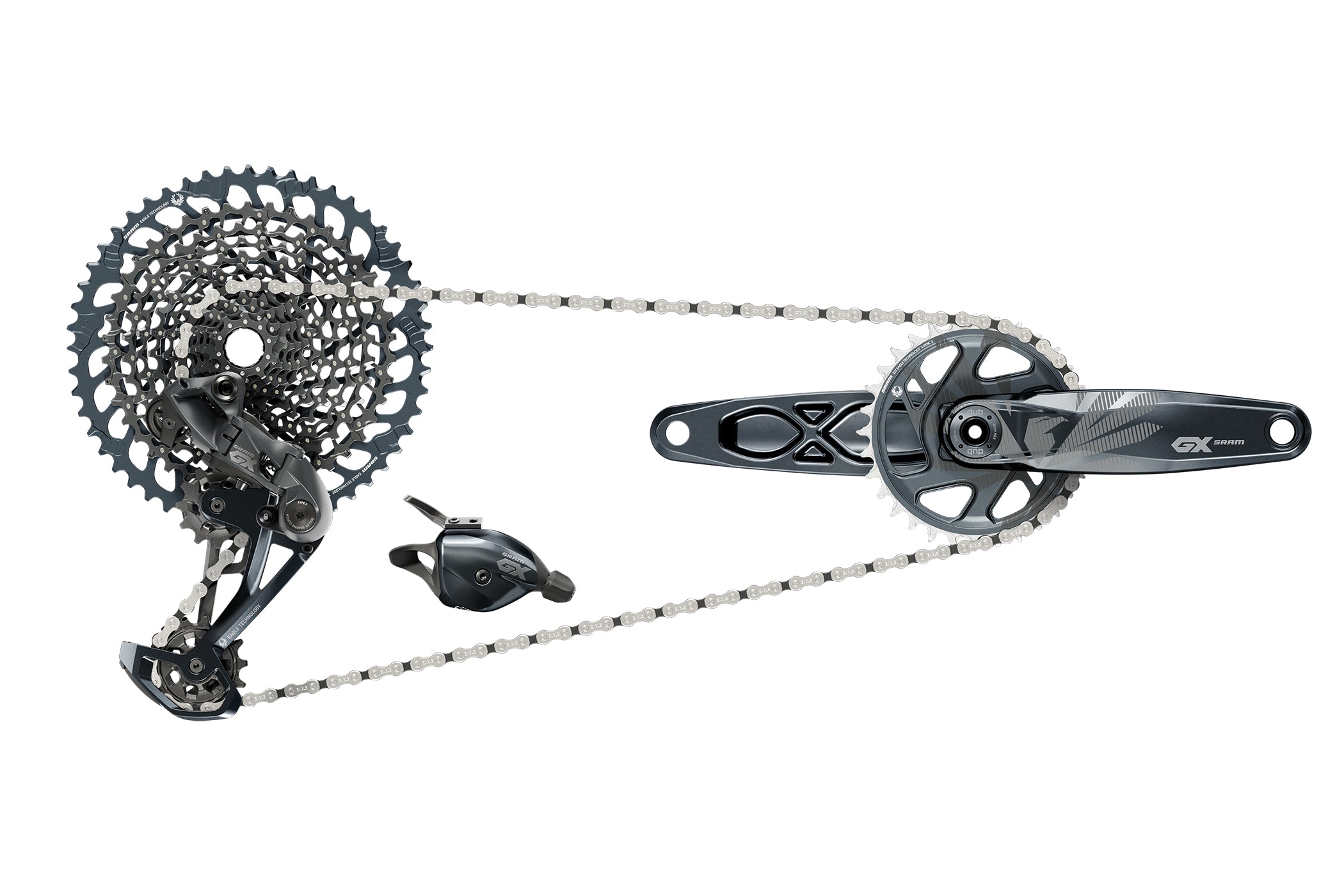 SRAM eagle GX 10-52t スプロケット SRAM GX Eagle 10-52T 12 Speed Groupset Lunar 32T with 175mm