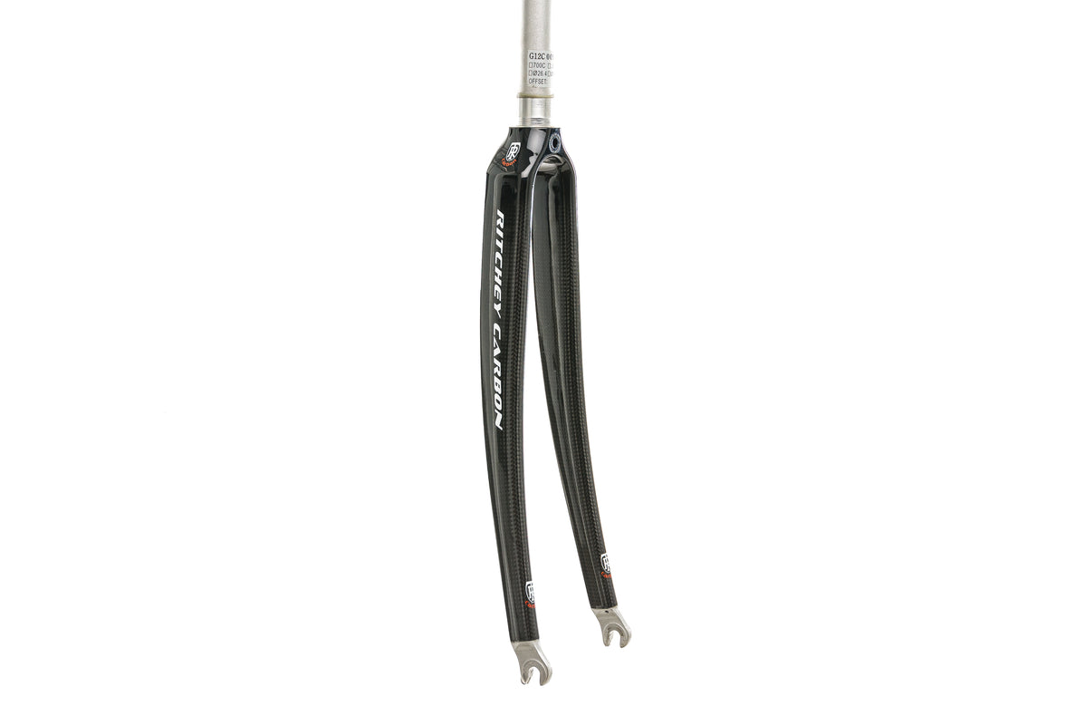 Ritchey Carbon Road Fork 700c 9x100mm Quick Release 1" Steerer Black drive side