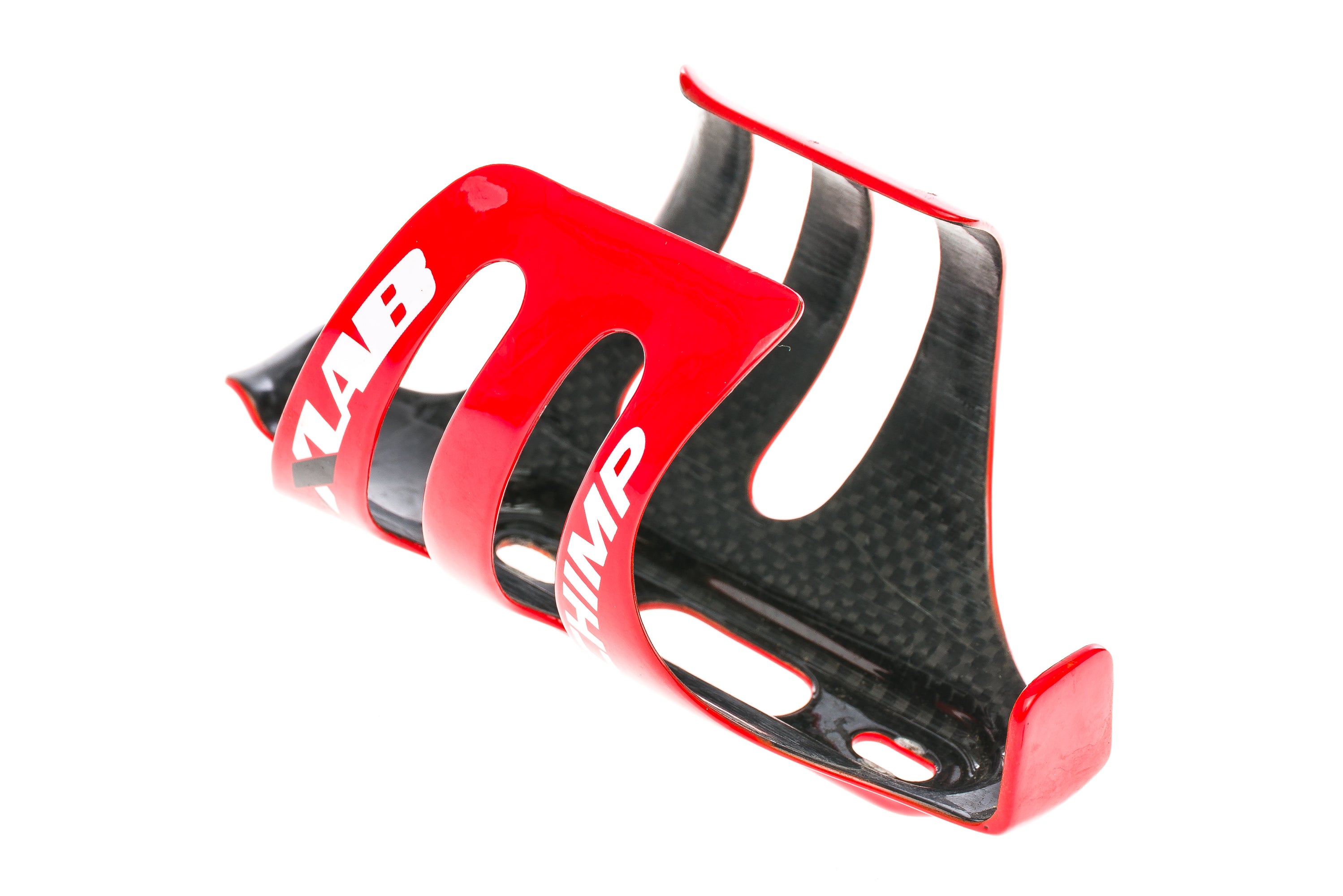 XLab Chimp Carbon Water Bottle Cage Gloss Red The Pro's Closet