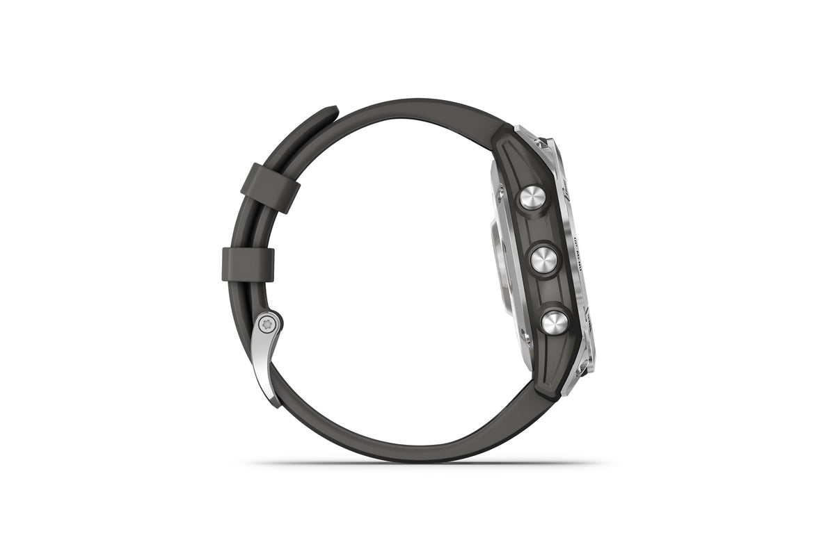 Garmin Fenix 7 Smartwatch Silver Graphite Band | The Pro's Closet