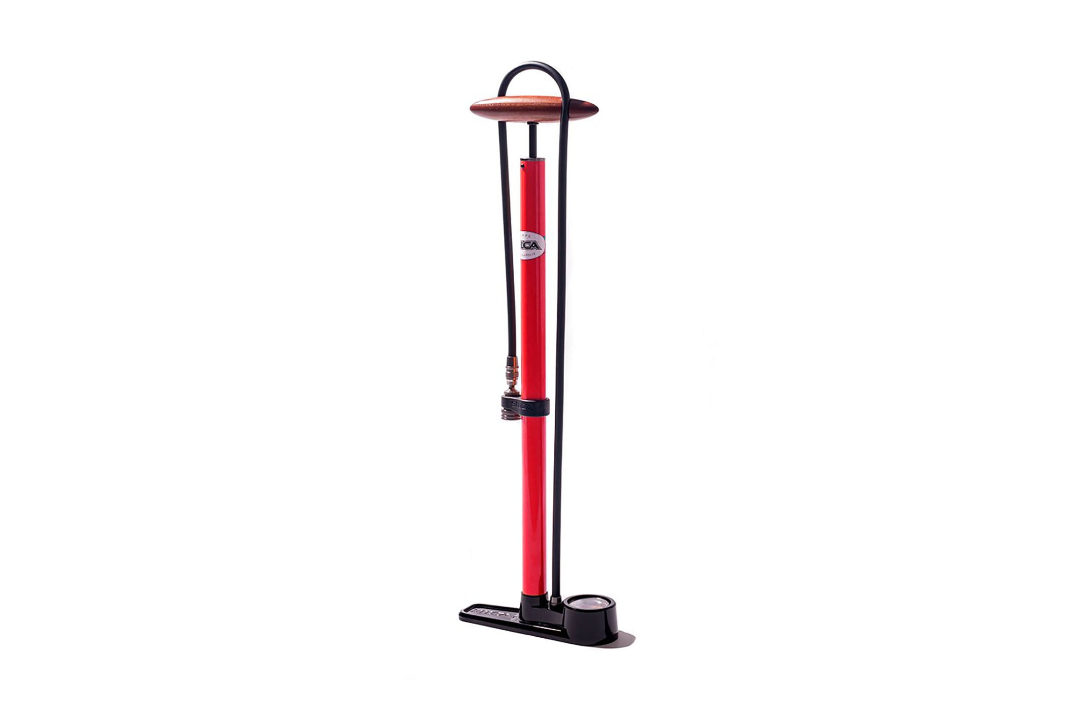 SILCA Pista Floor Pump Red The Pro's Closet OPM10047