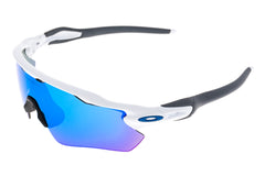 Oakley Radar EV Path Sunglasses White Frame Sapphire Iridium Lens drive side