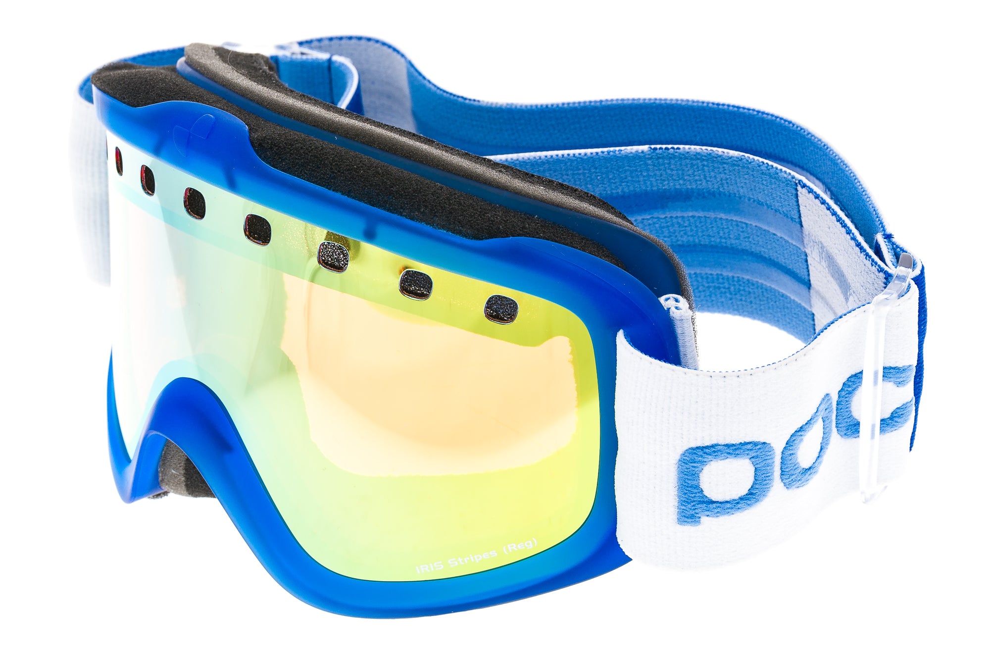 poc iris stripes goggles POC Iris Stripes Goggles Blue Frame Pink and Gol