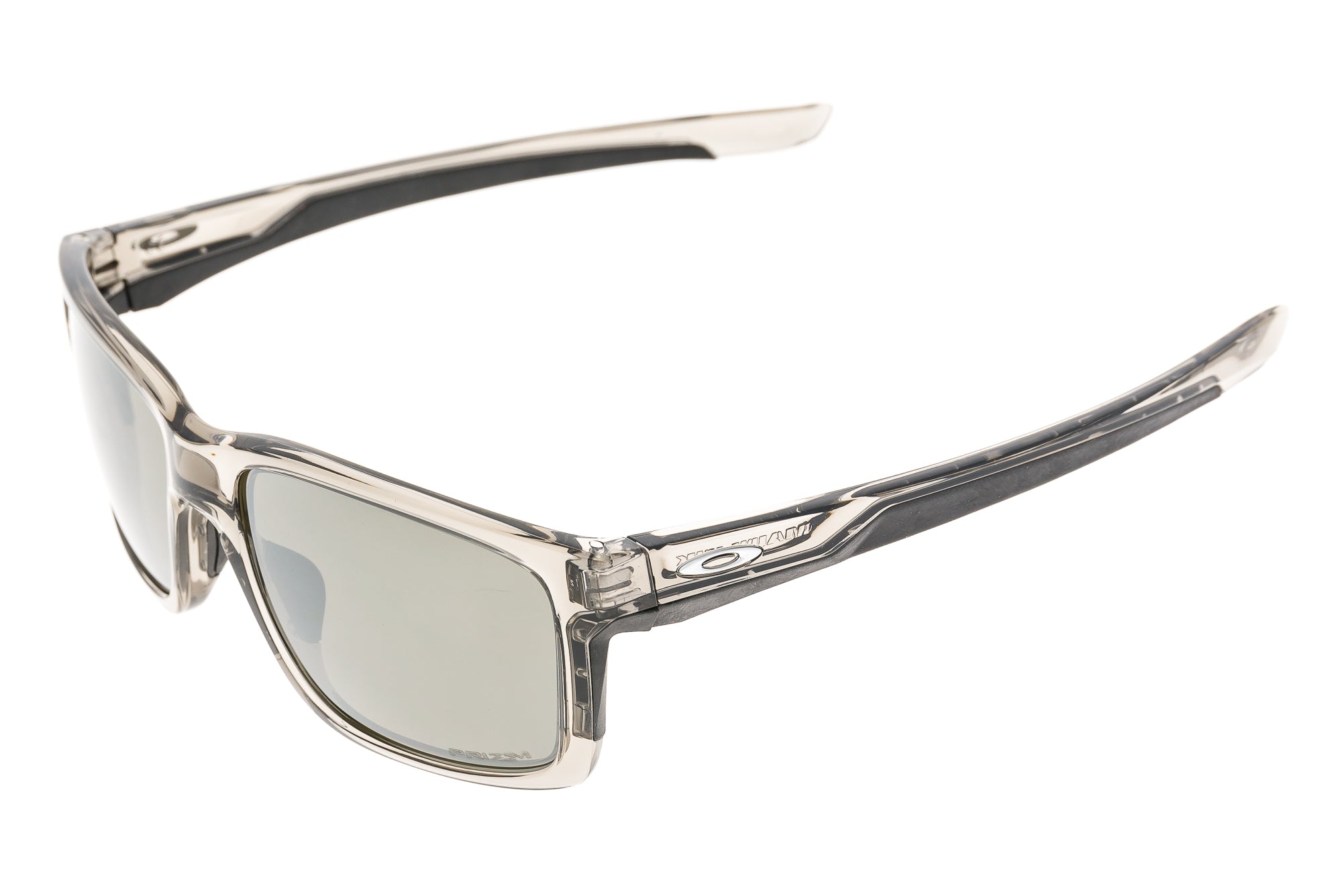 Oakley Mainlink Sunglasses Gray Clear Frame Priz | The Pro's Closet