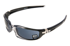 SPY Diablo Sunglasses Smoke Gun Fade Frame Grey Lens drive side