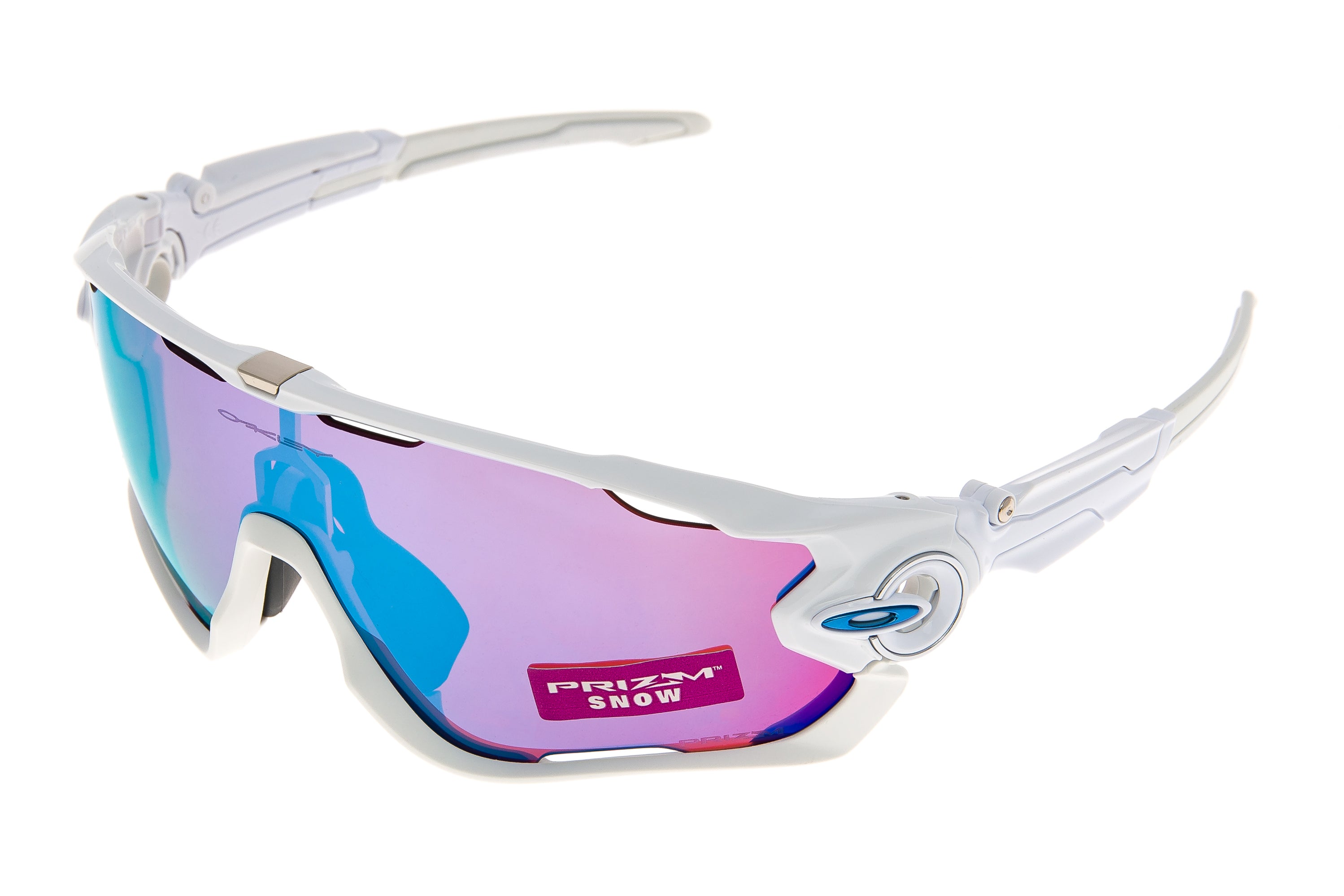 Oakley Jawbreaker Sunglasses Polished White Fram | The Pro's Closet